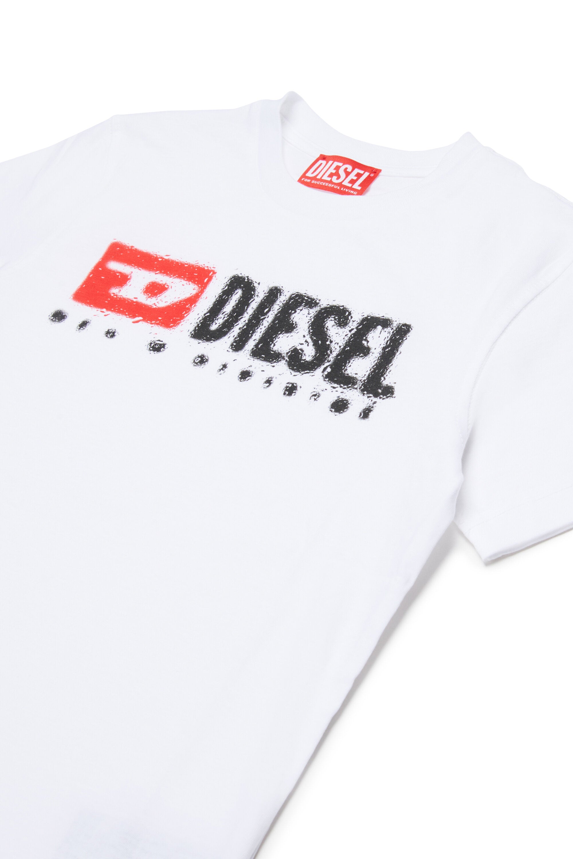 T-shirt in jersey con logo Diesel Denim Division