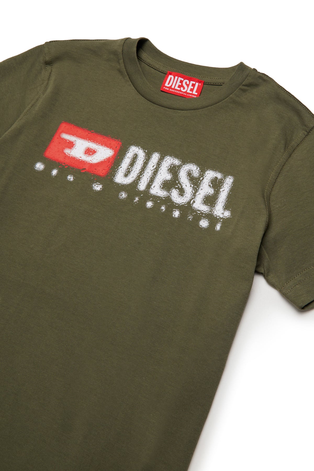 T-shirt in jersey con logo Diesel Denim Division