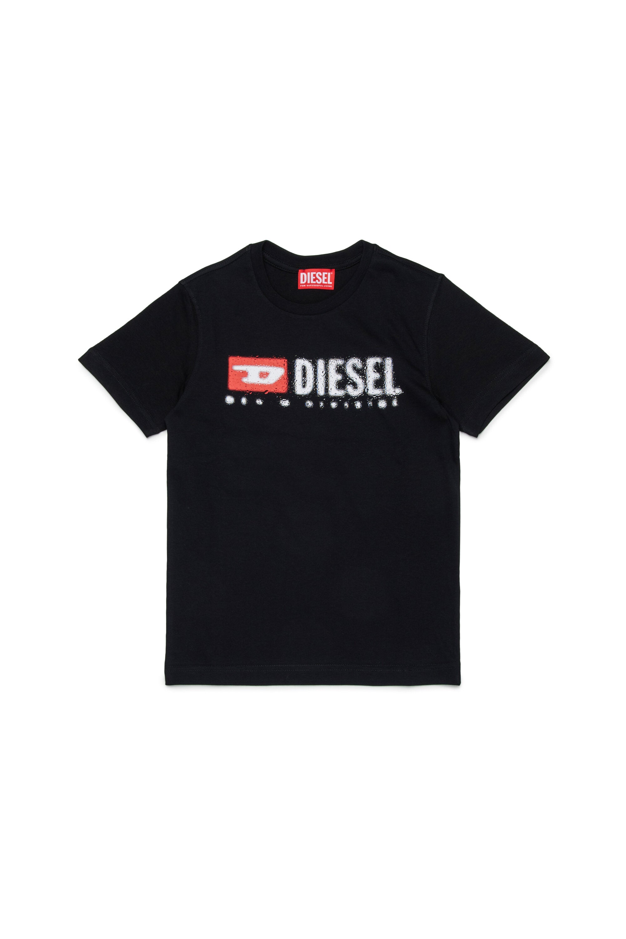 T-shirt in jersey con logo Diesel Denim Division