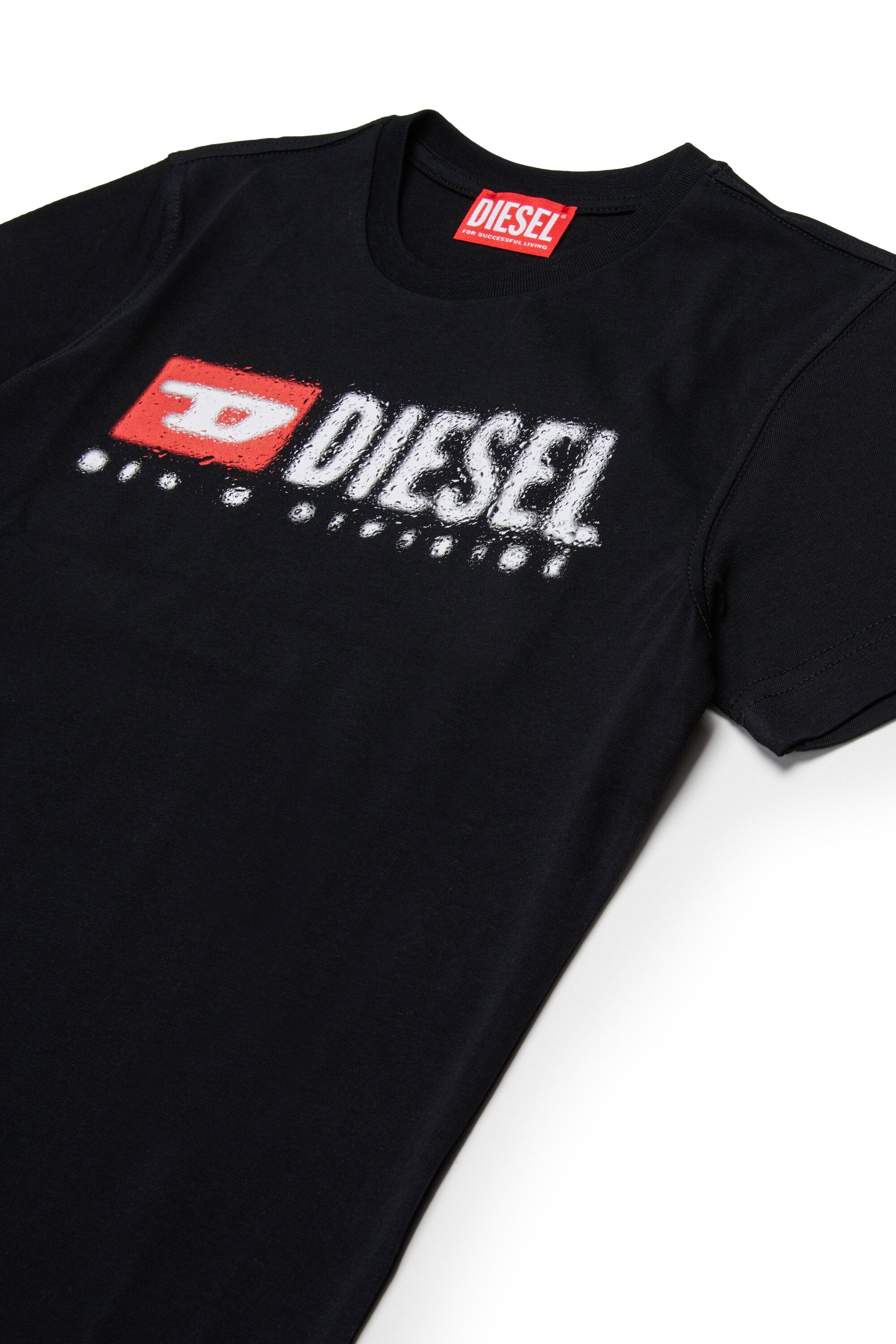 T-shirt in jersey con logo Diesel Denim Division