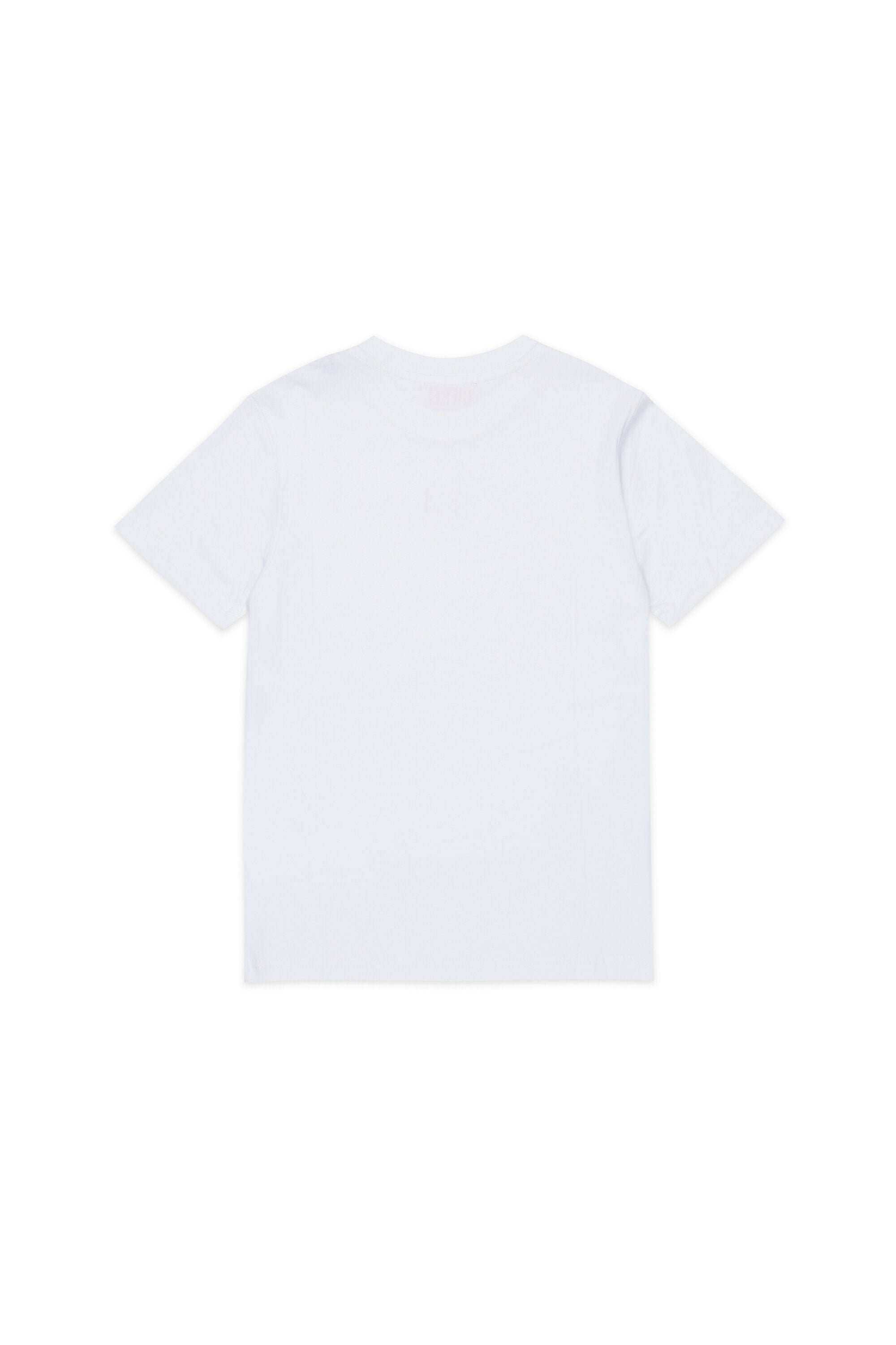 Jersey-T-Shirt mit rotem "D"-Aufnäher