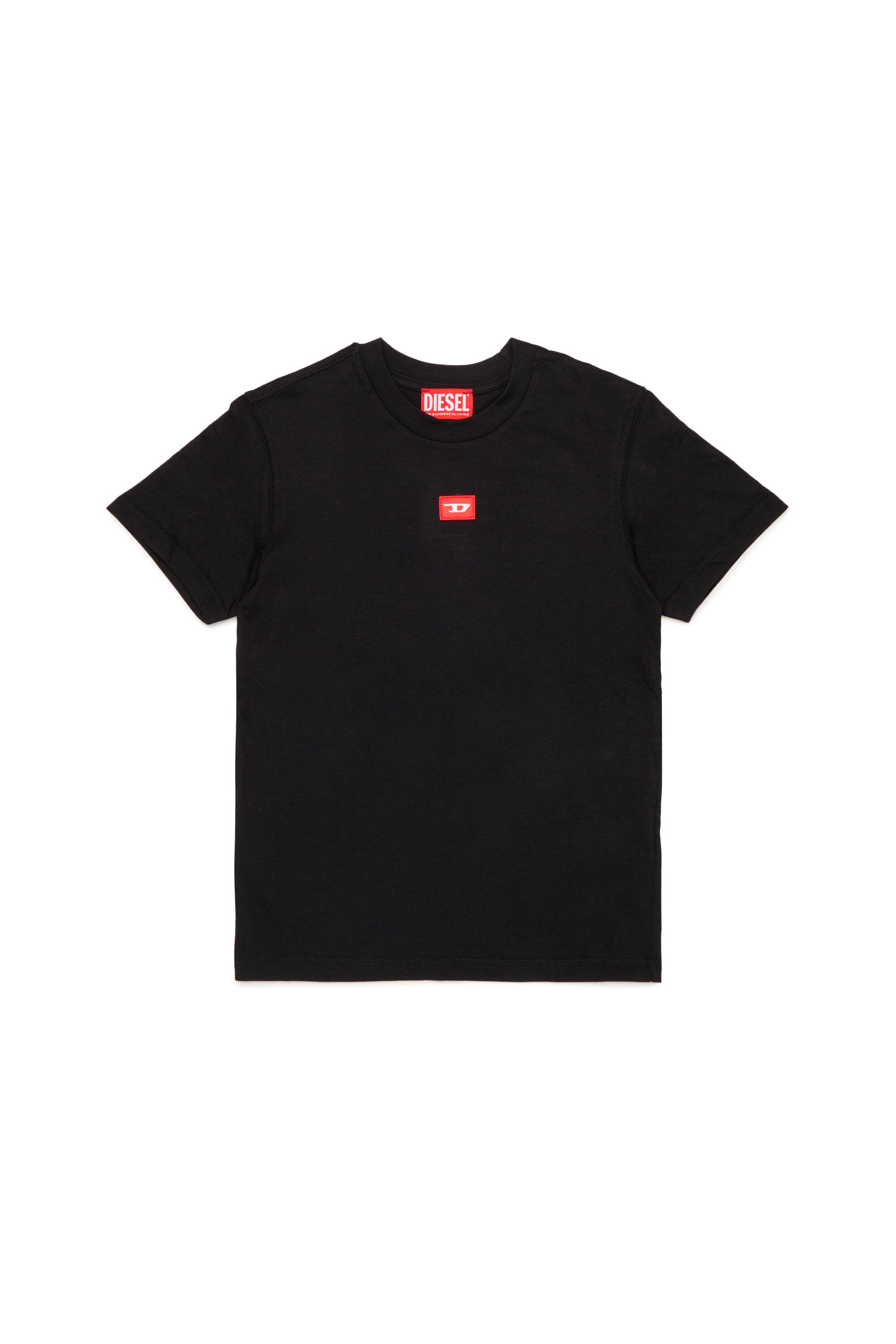 T-shirt en jersey avec écusson "D" rouge