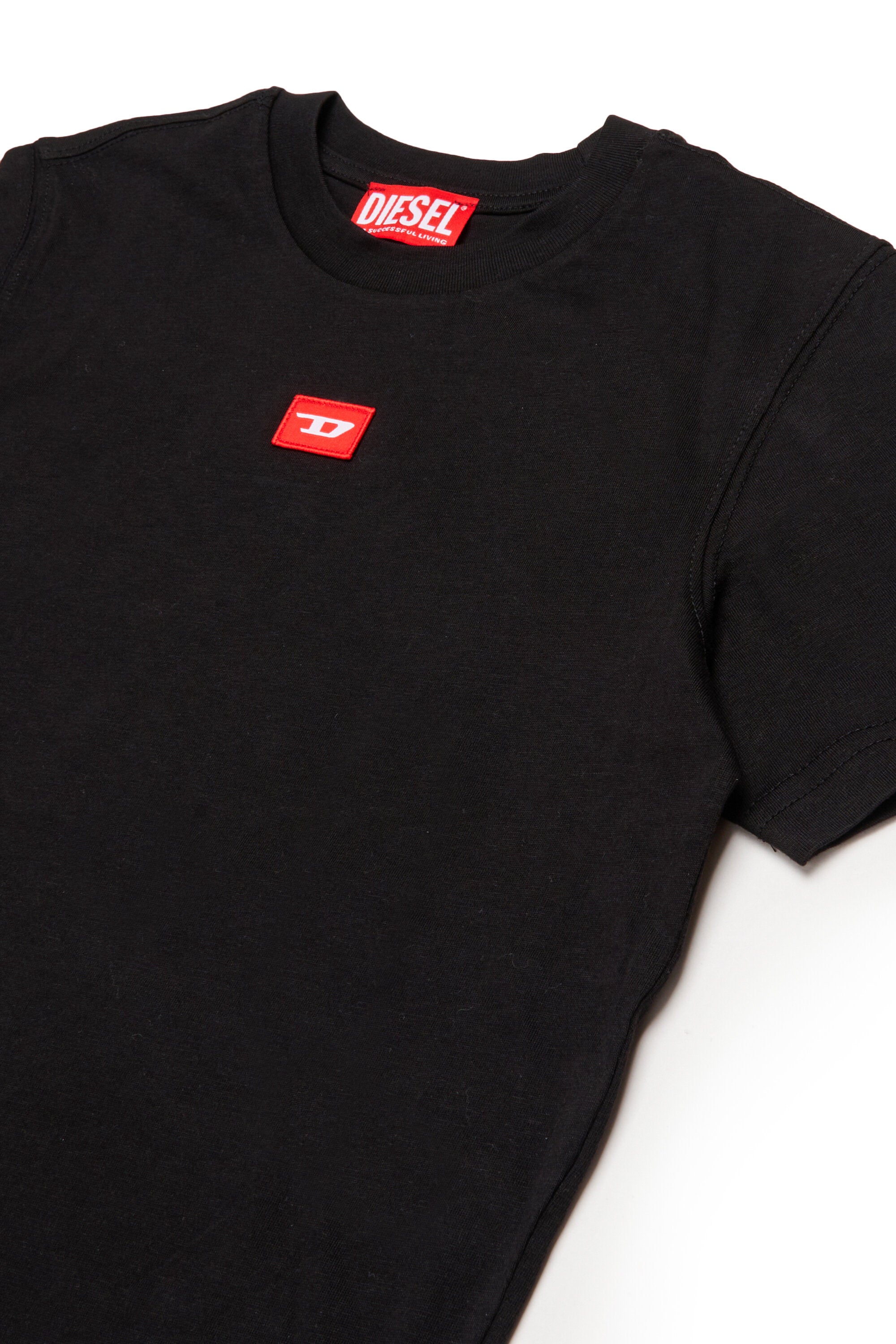 T-shirt en jersey avec écusson "D" rouge