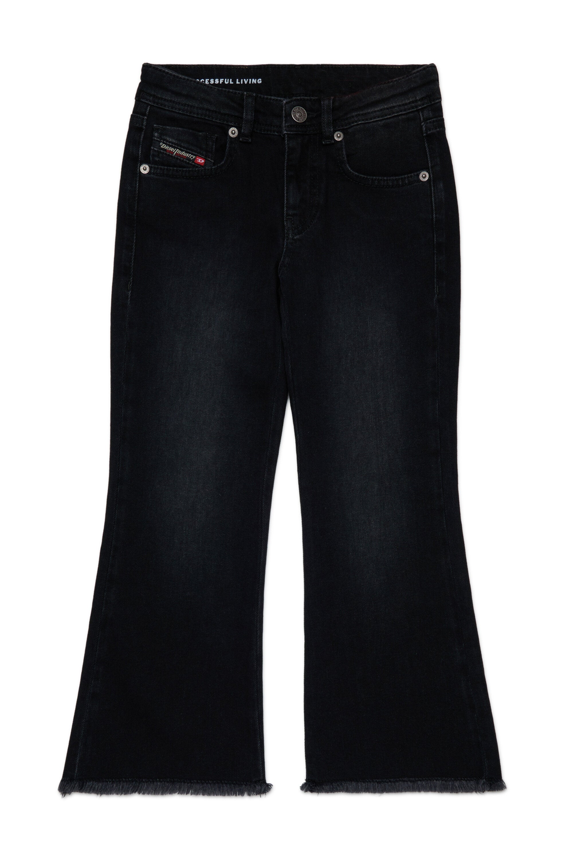 Jeans bootcut nero sfumato - D-Prilla