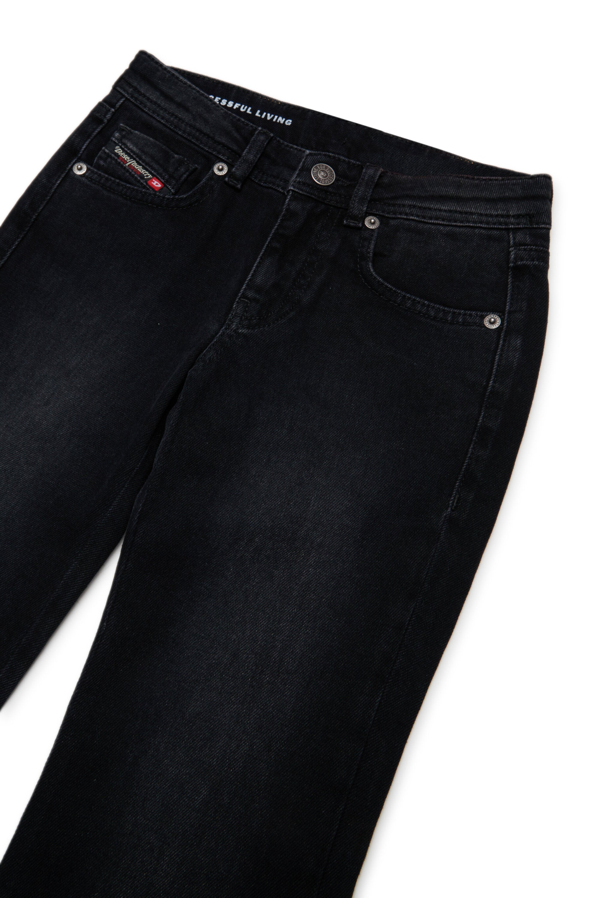 Jeans bootcut nero sfumato - D-Prilla
