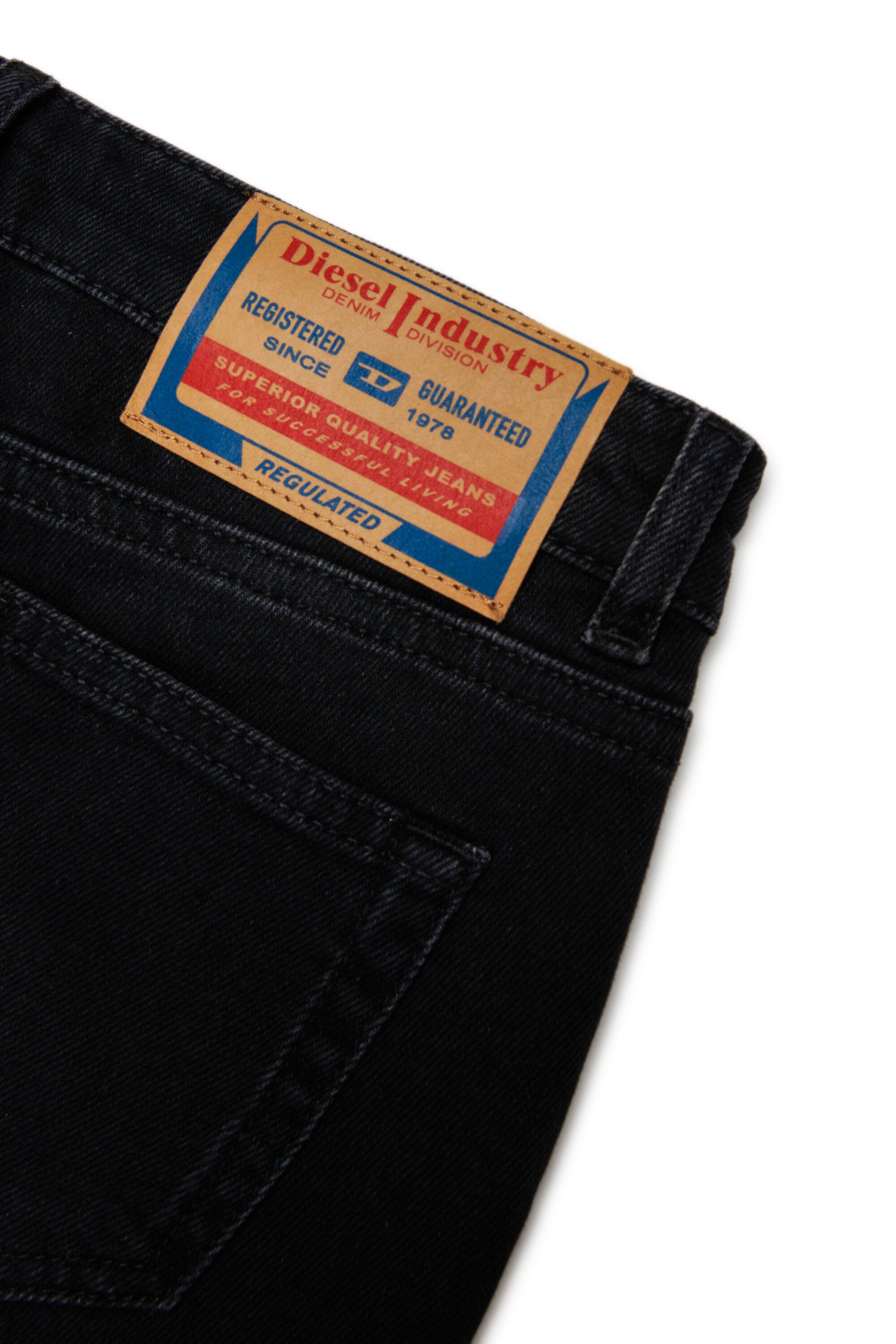 Schwarz schattierte bootcut jeans - D-Prilla