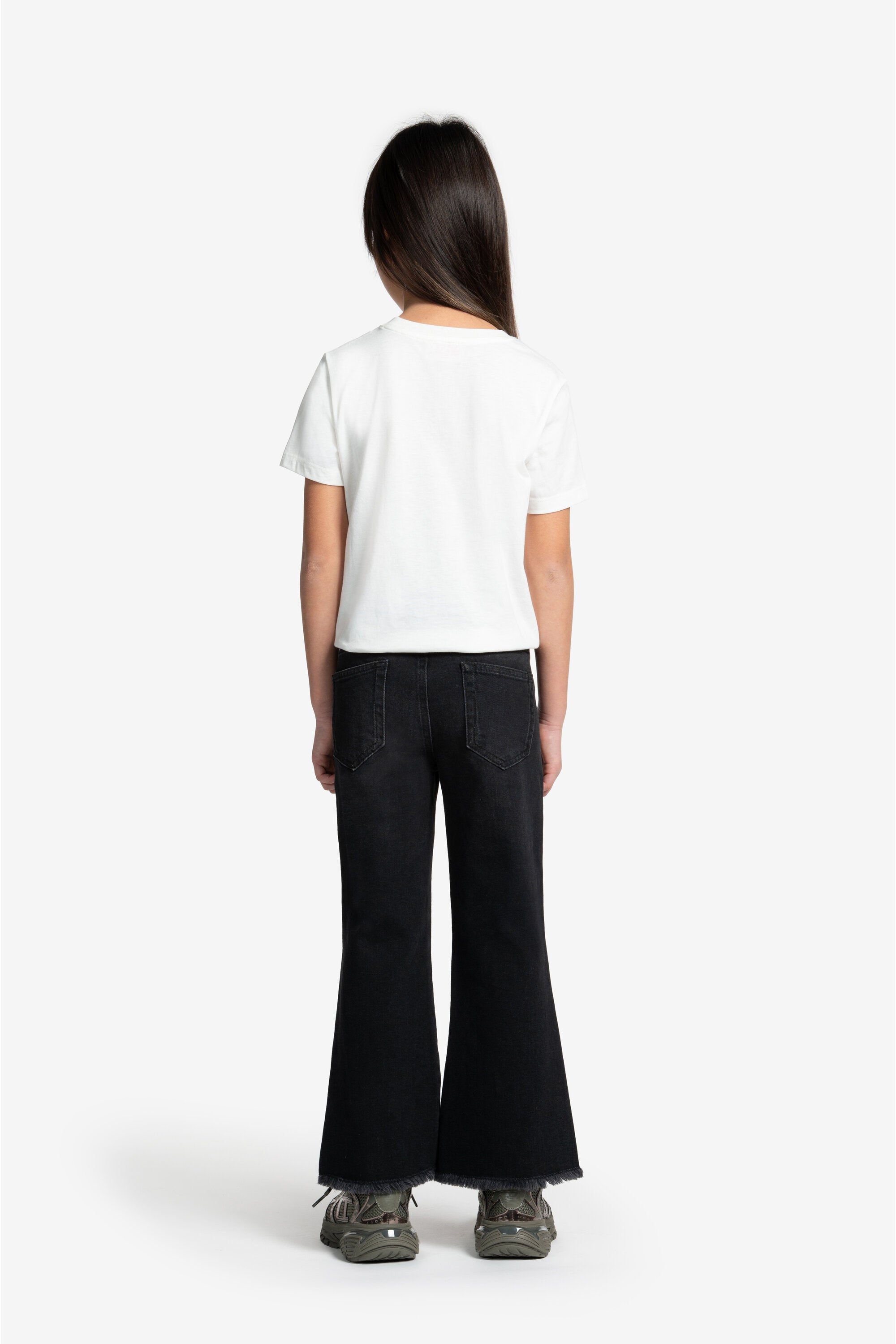 Jeans bootcut nero sfumato - D-Prilla