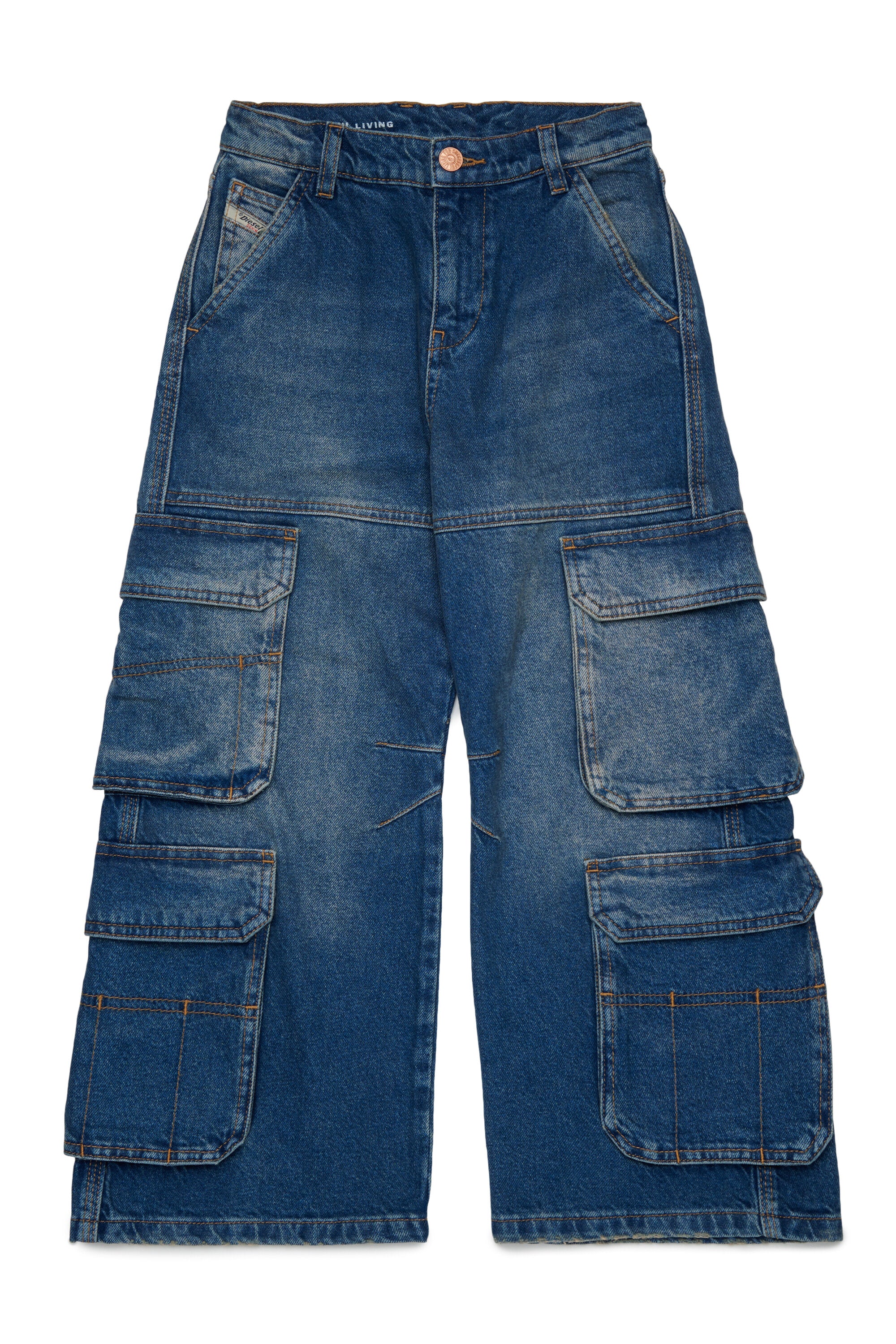 Jeans mit Relaxed-Passform und Cargotaschen - D-Argjx Cargo