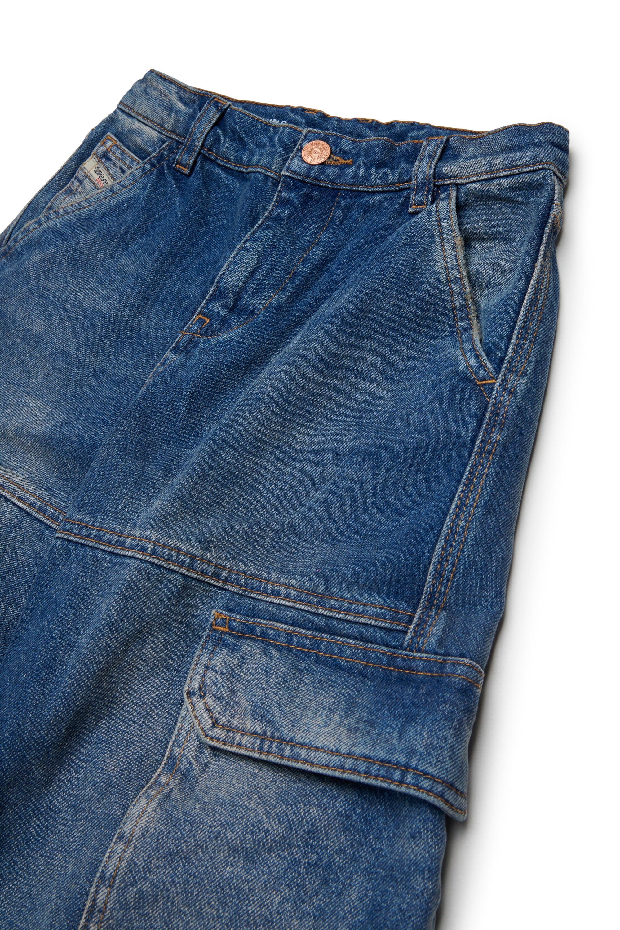 Jeans mit Relaxed-Passform und Cargotaschen - D-Argjx Cargo