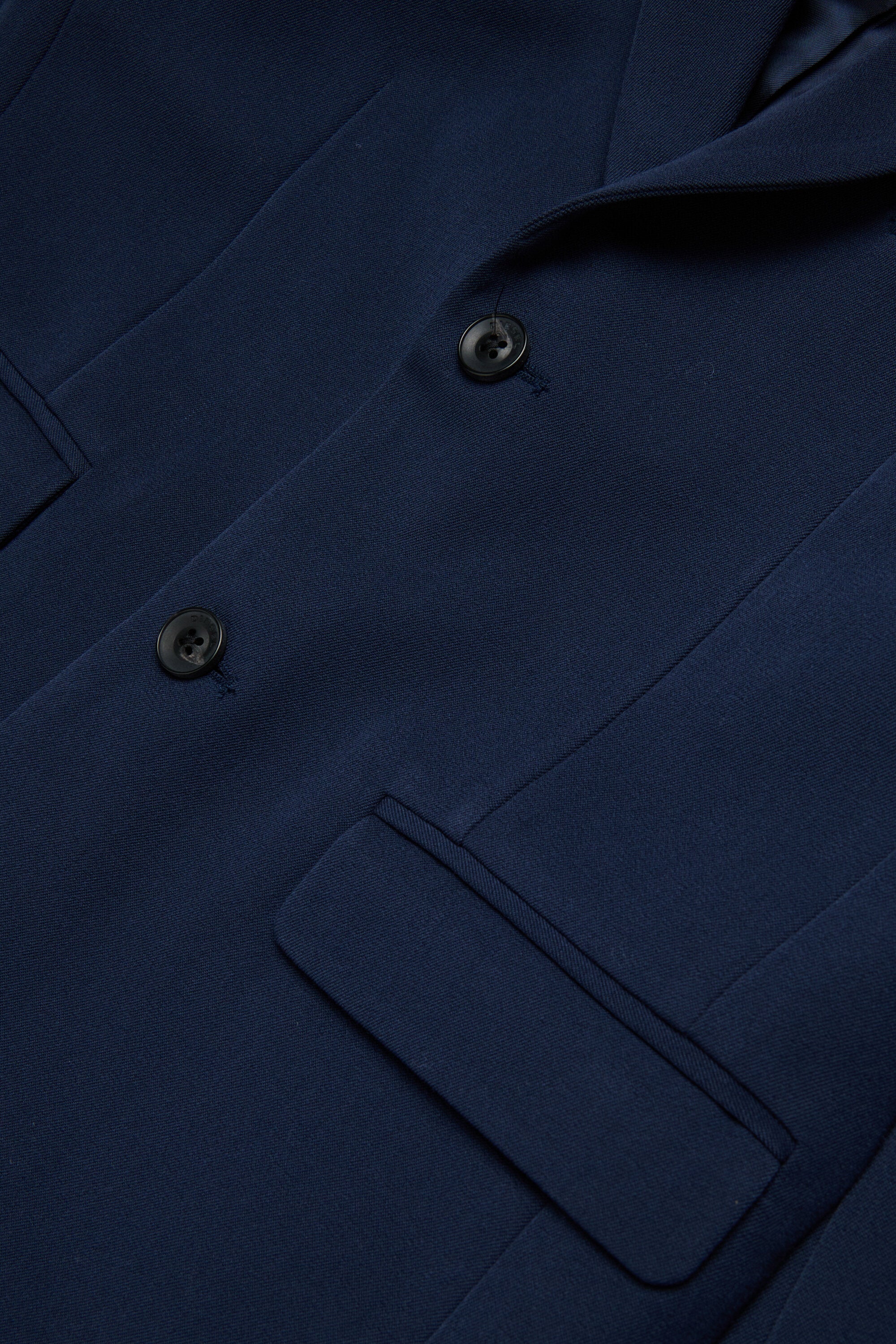 Giacca blazer formale in fresco di lana con logo