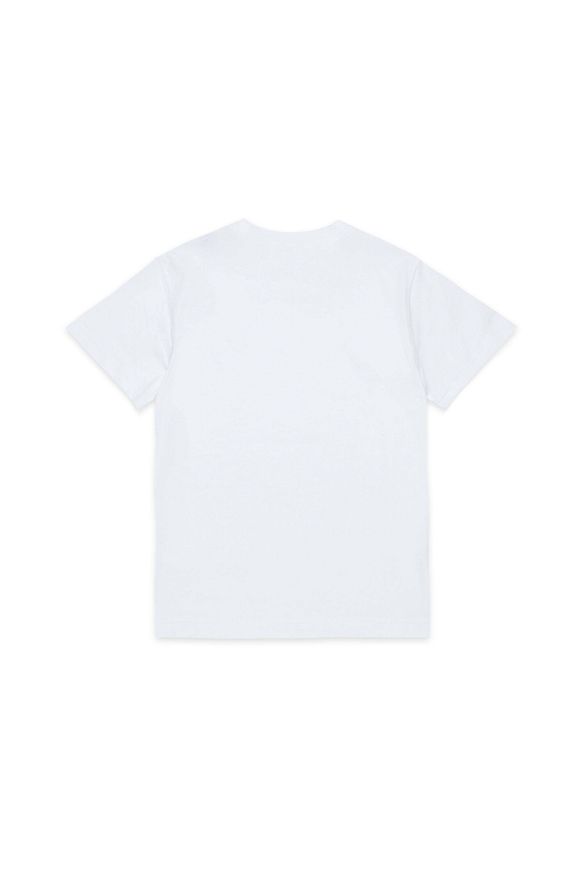 Jersey T-shirt with cursive Diesel logo
