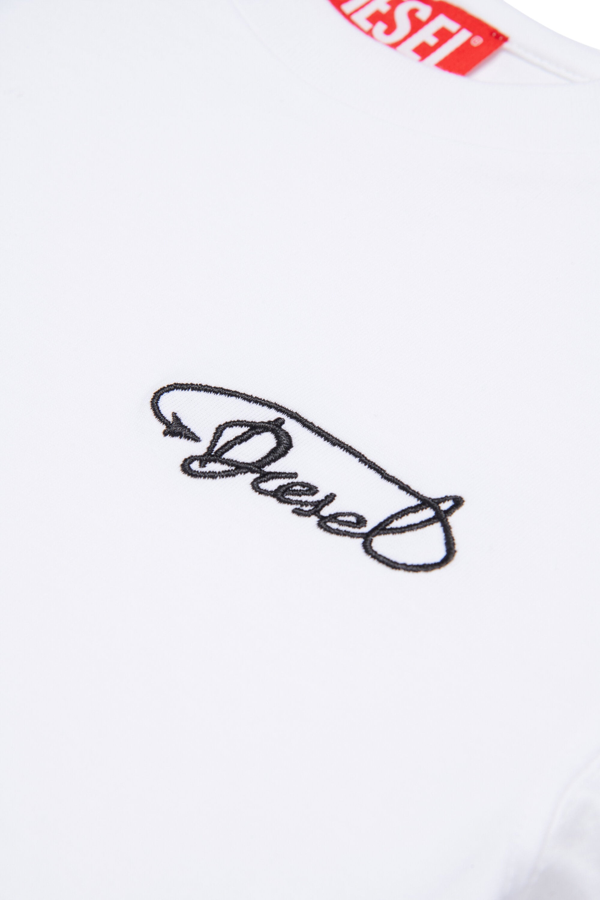 T-shirt en jersey avec logo Diesel en caractères cursifs