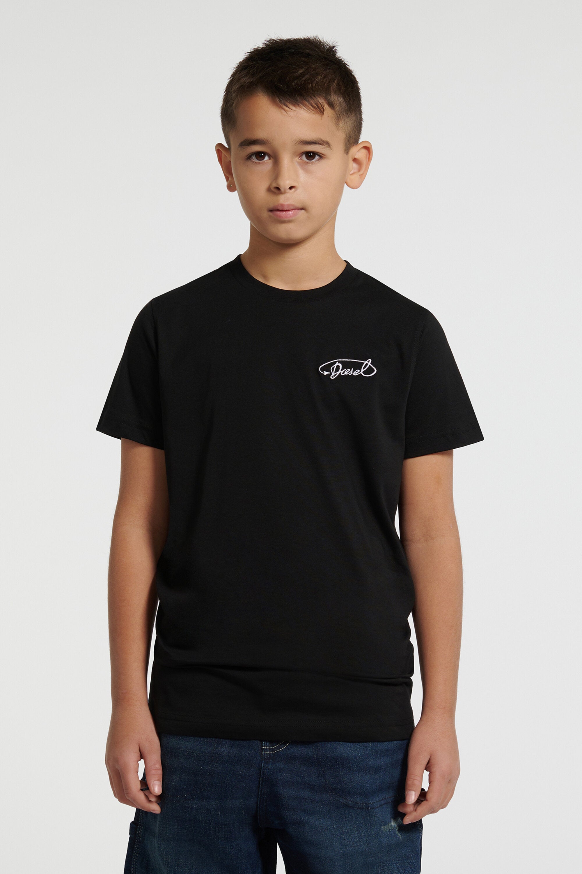 DIESEL boy's branded cursive logo T-shirt | BRAVE KID
