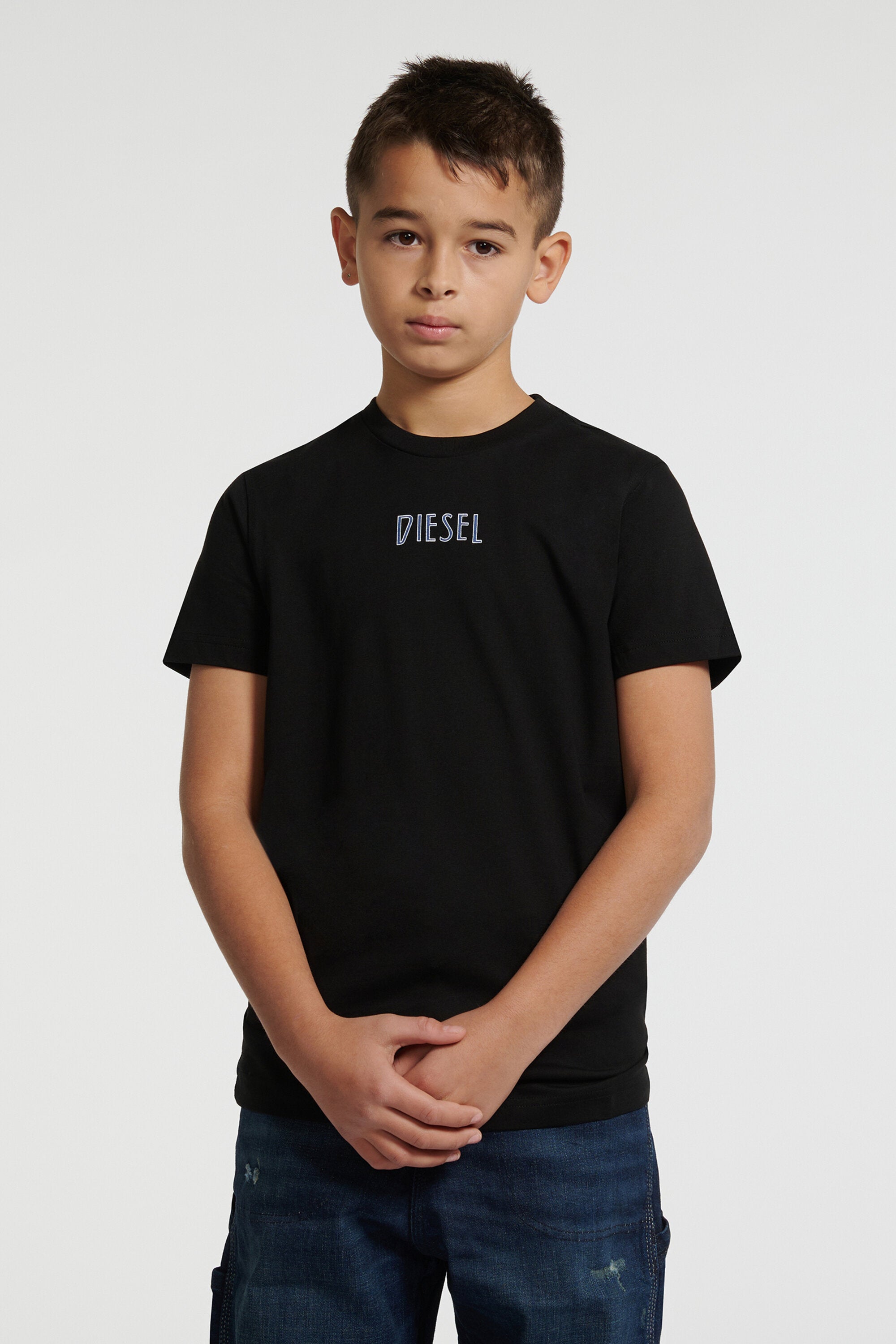 T-shirt en jersey imprimé bicolore DIESEL