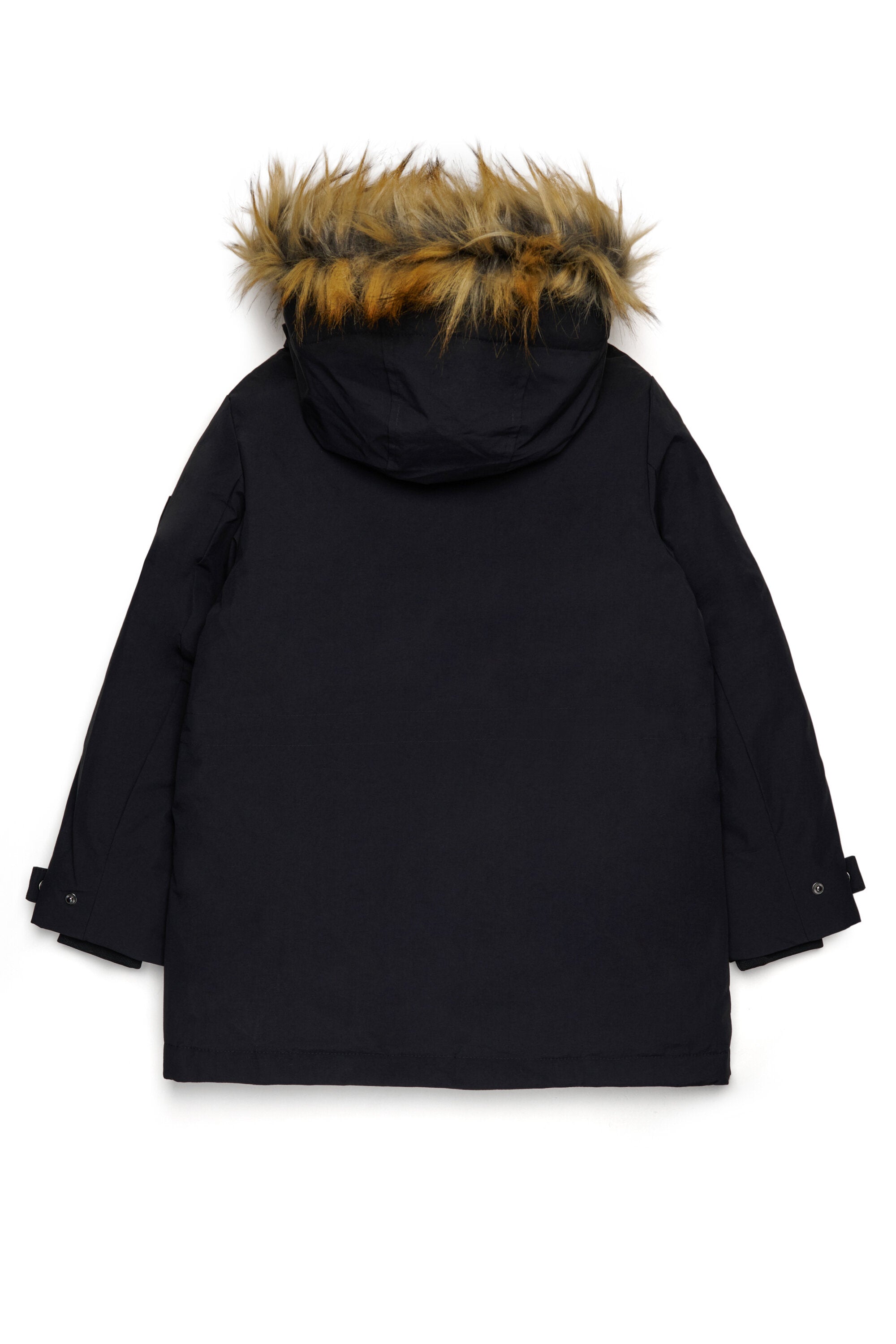 Veste matelassée avec capuche en fausse fourrure