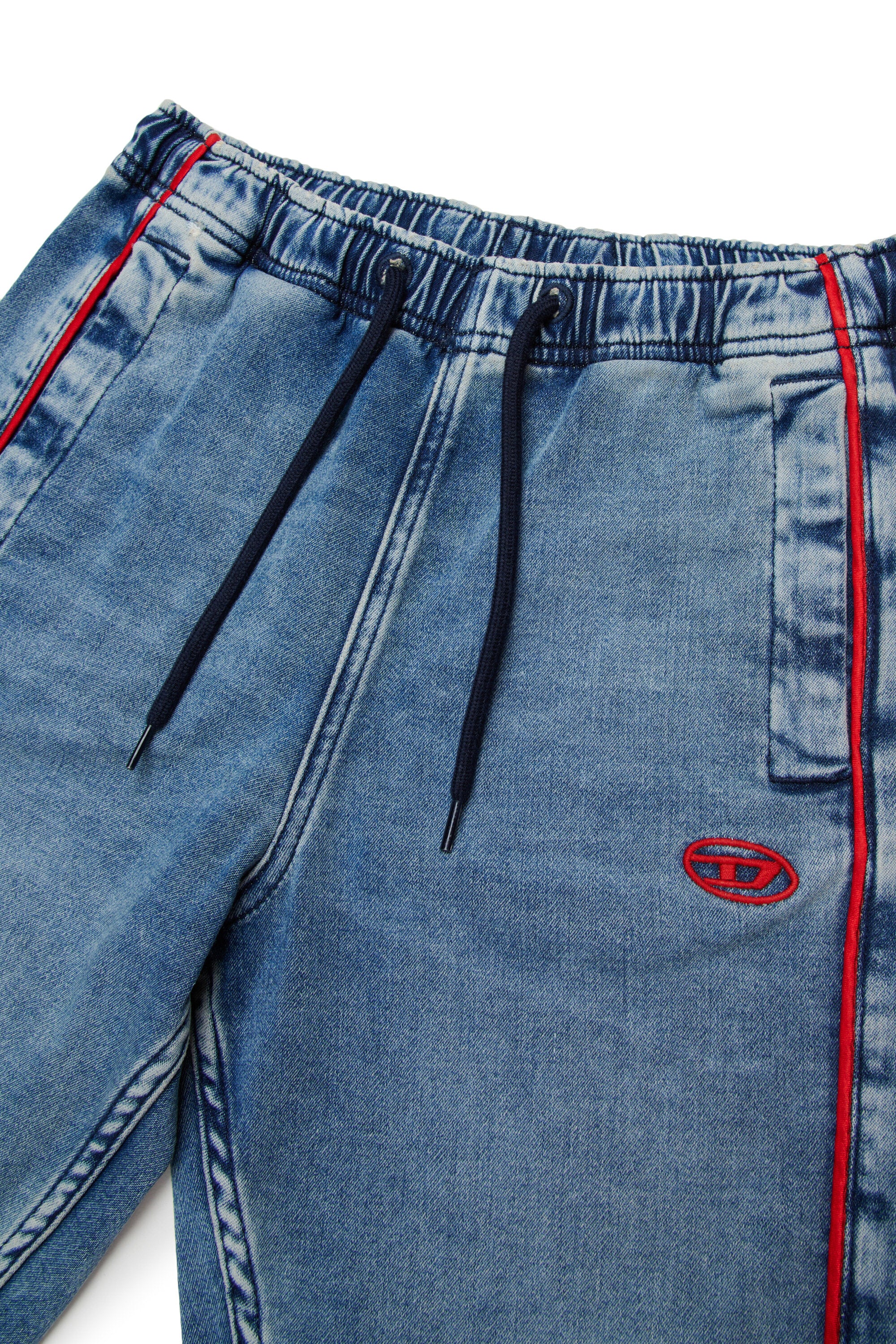 JoggJeans® Shorts aus Denim mit Logo – Axor