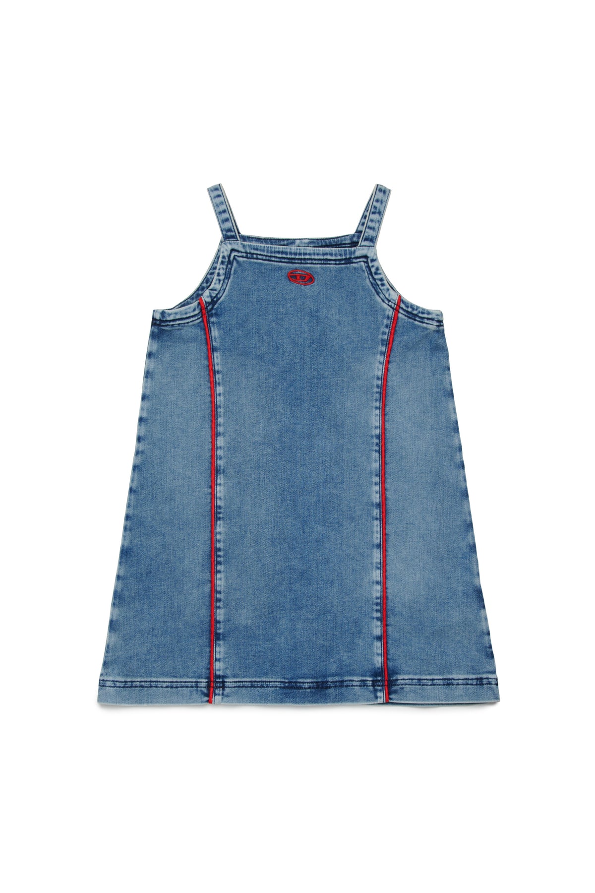 Robe courte en denim avec logo