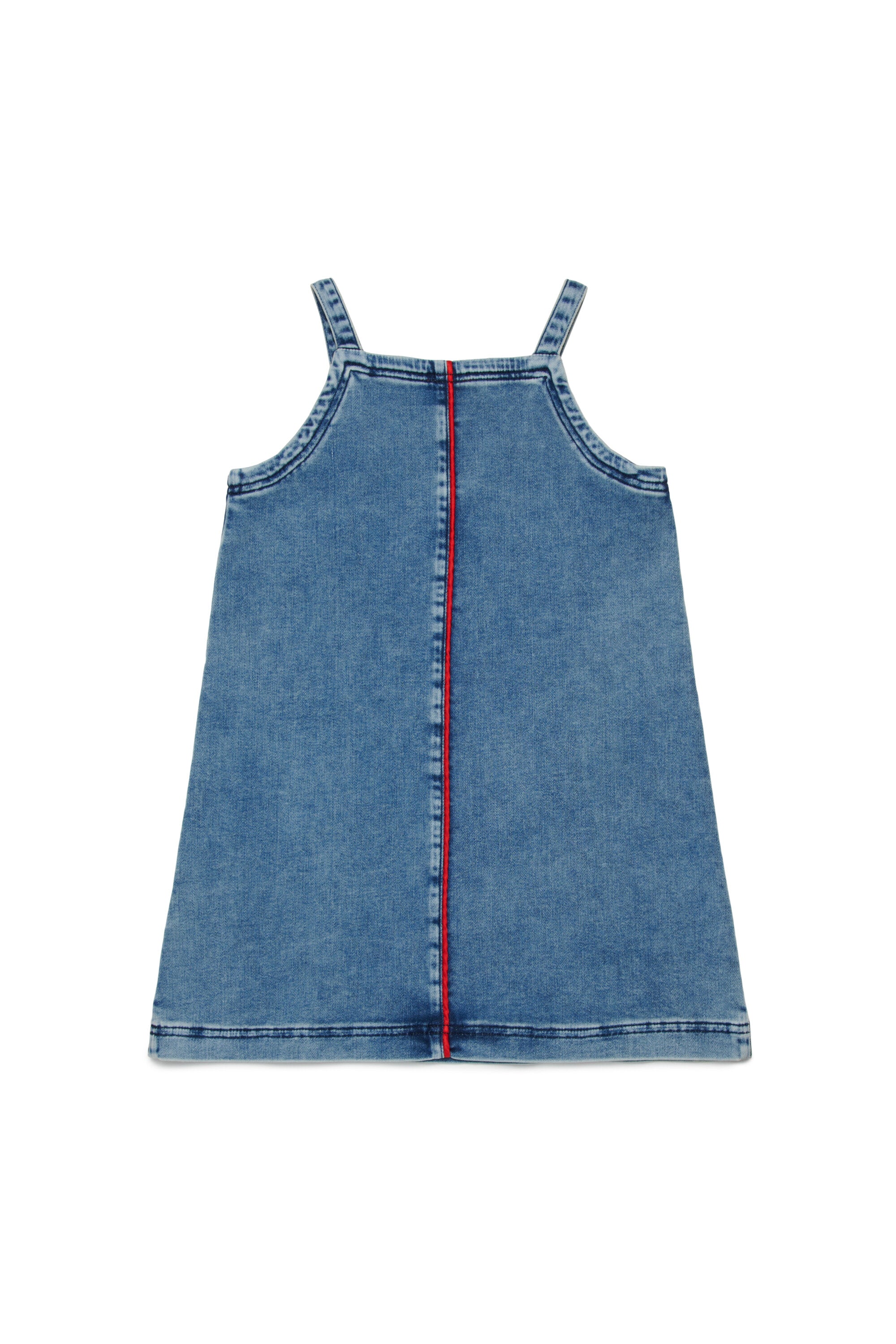 Kurzes Denimkleid mit Logo