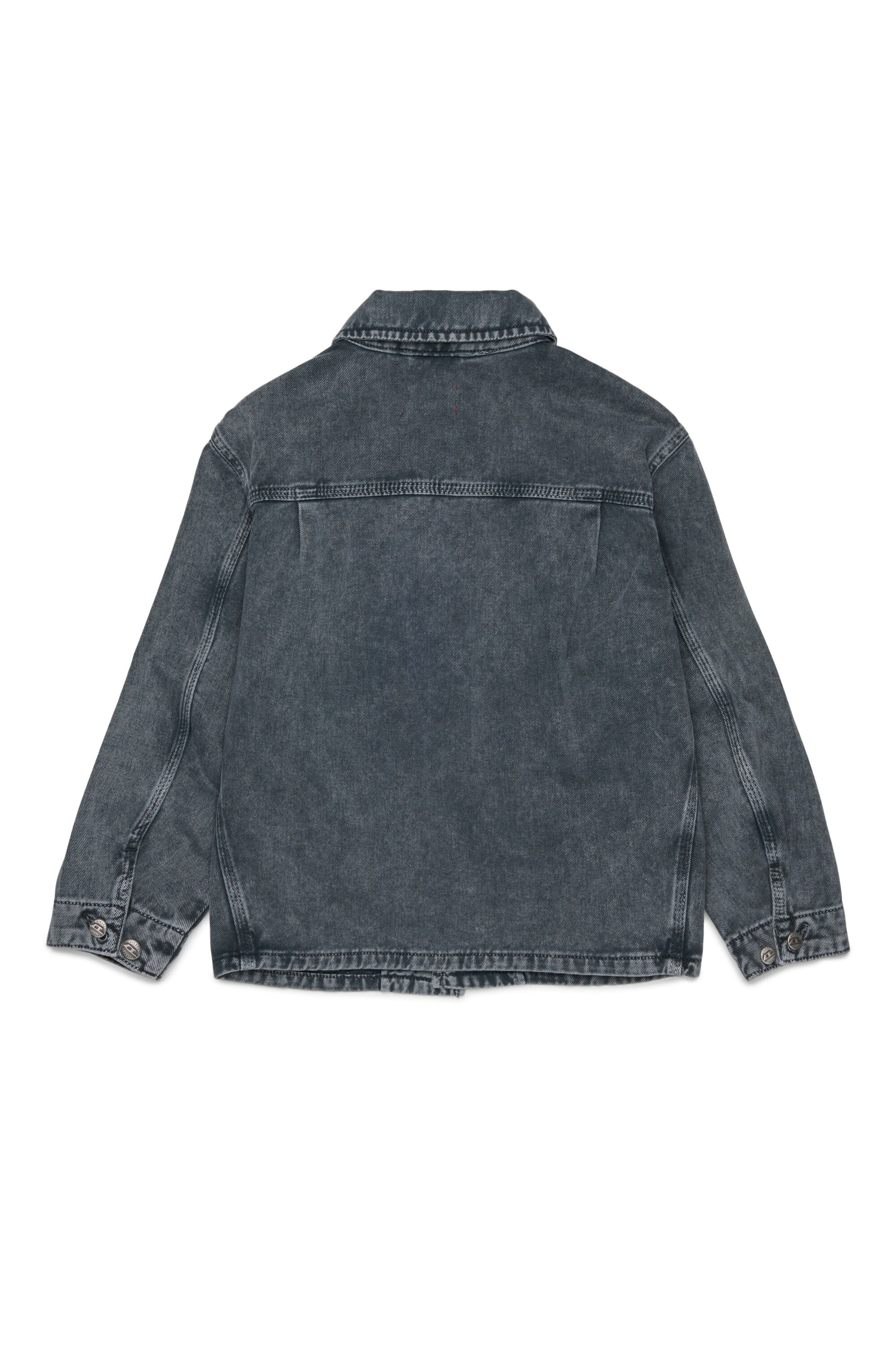 Denimjacke mit aufgedrucktem Logo