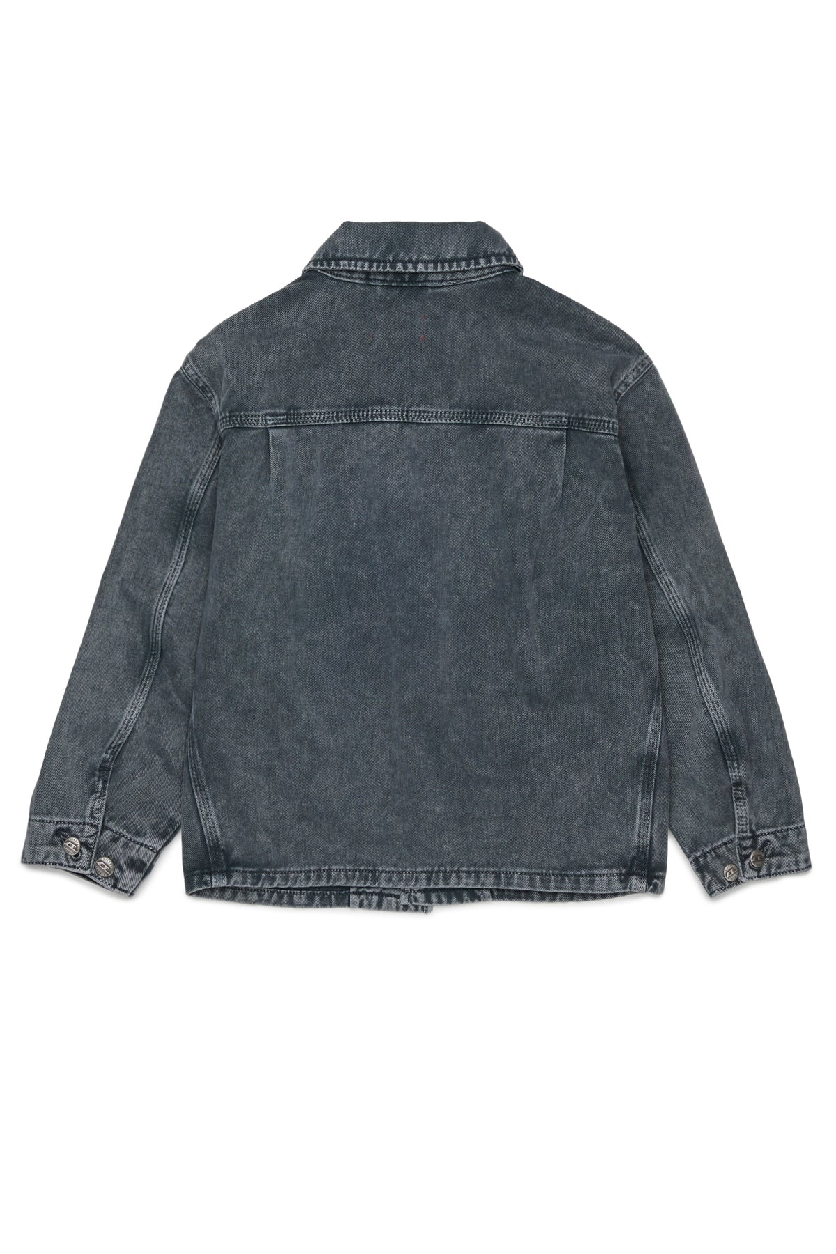 Denimjacke mit aufgedrucktem Logo