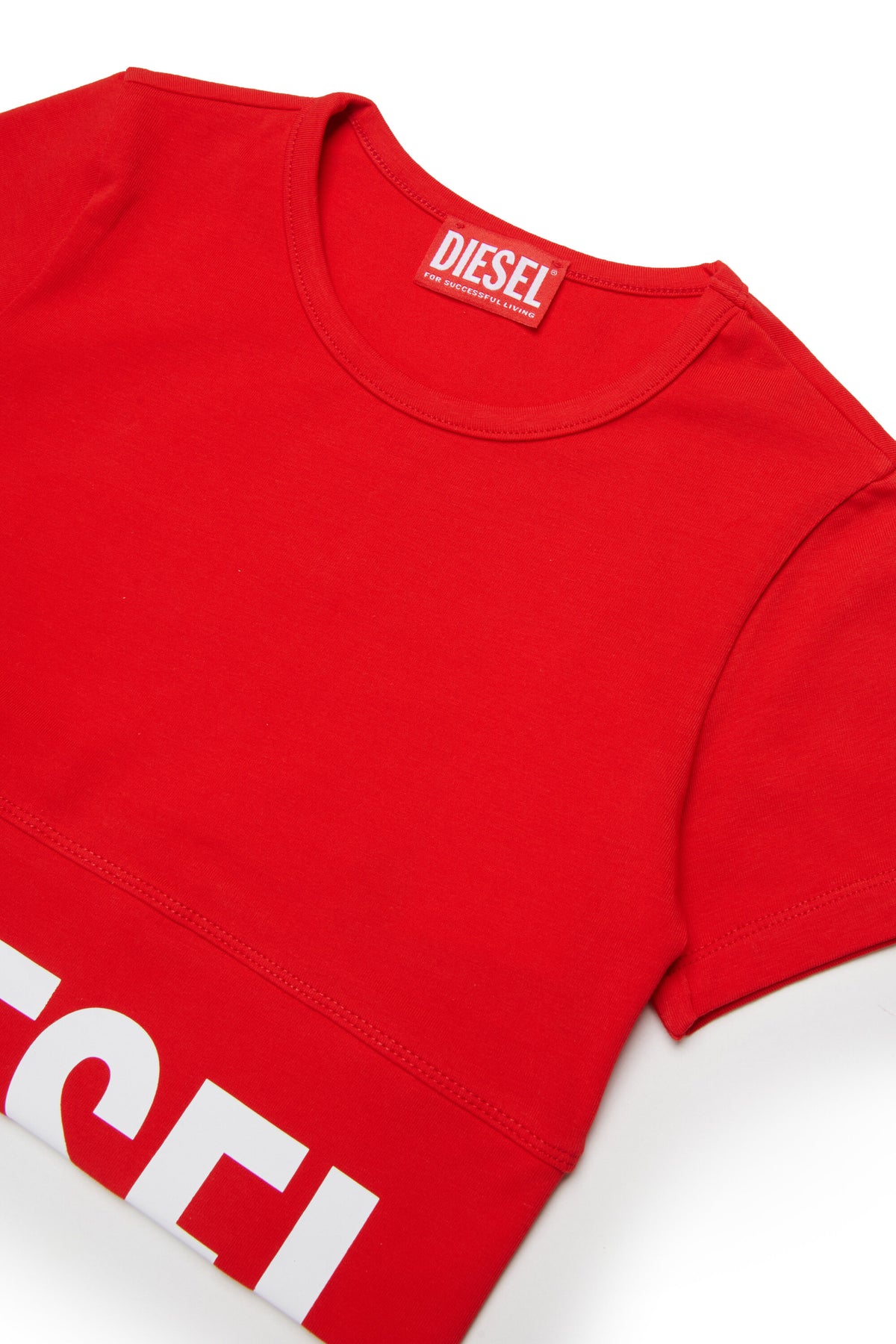 Camiseta de cuello redondo con logo