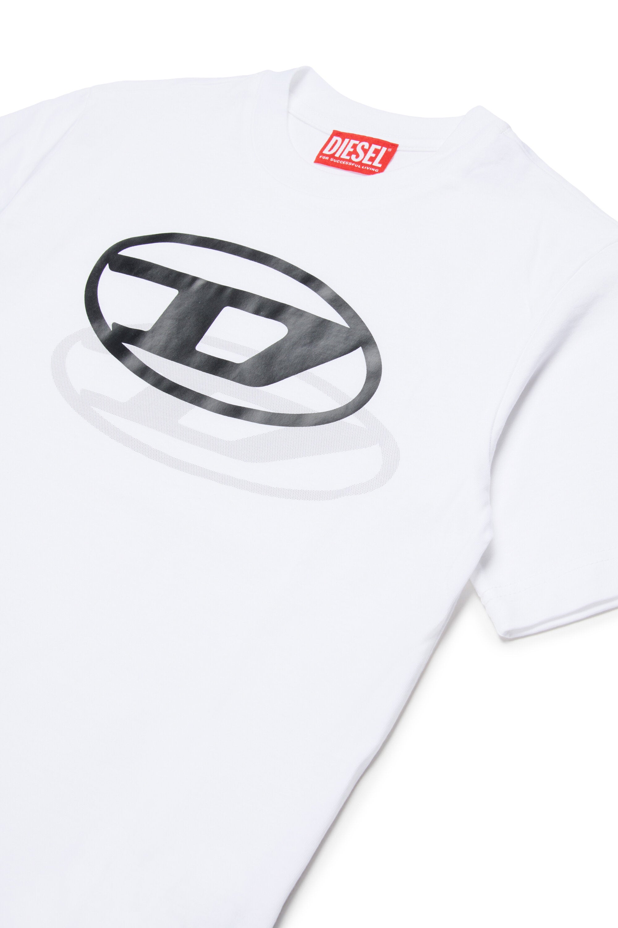 T-Shirt mit aufgedrucktem Oval D Logo