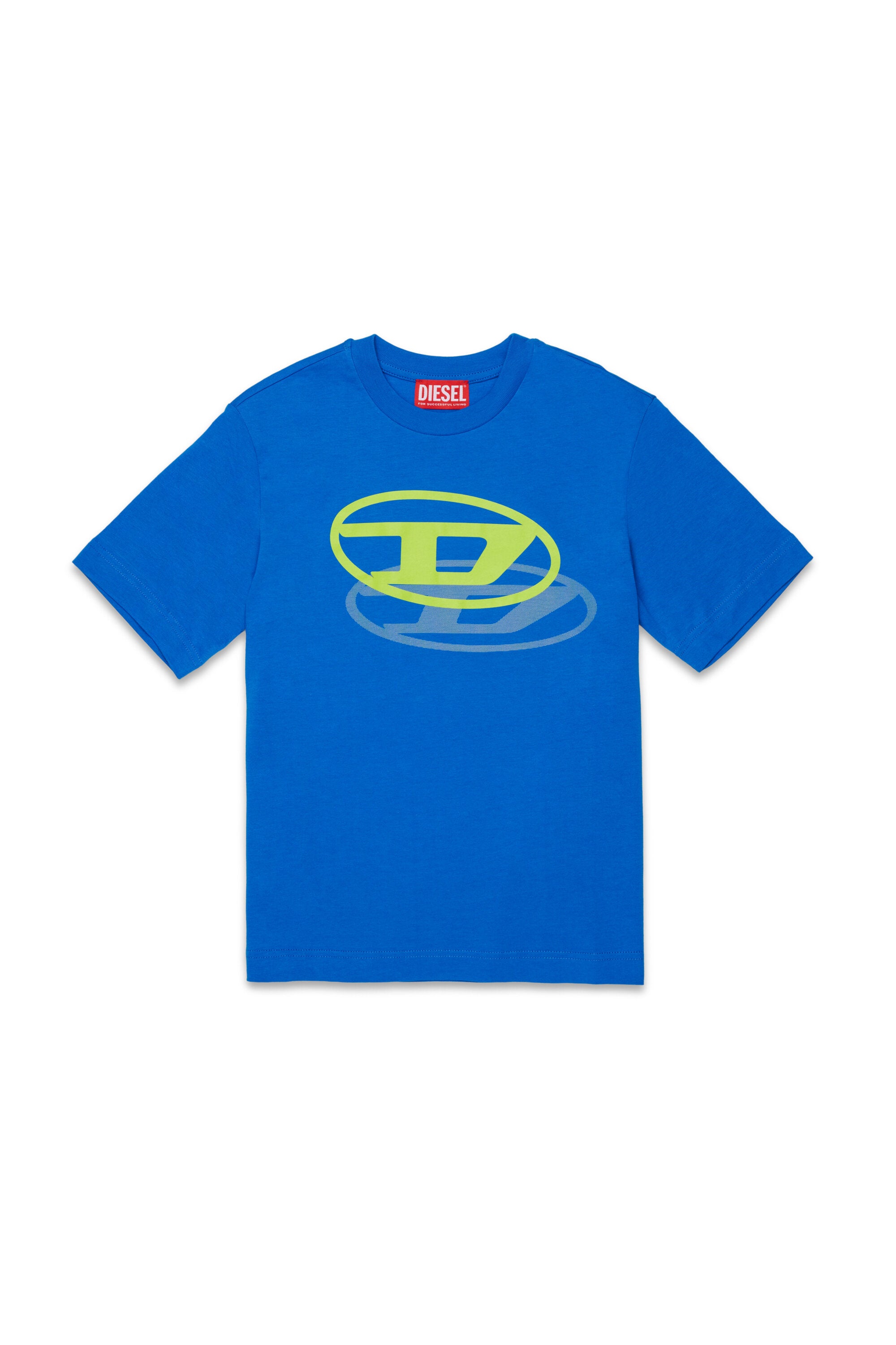 T-Shirt mit aufgedrucktem Oval D Logo