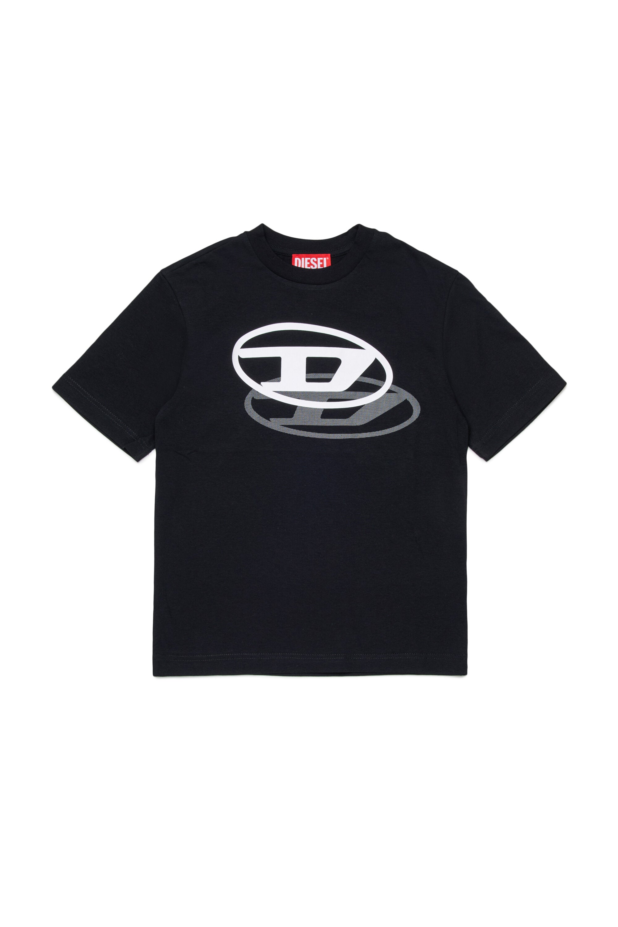 T-Shirt mit aufgedrucktem Oval D Logo