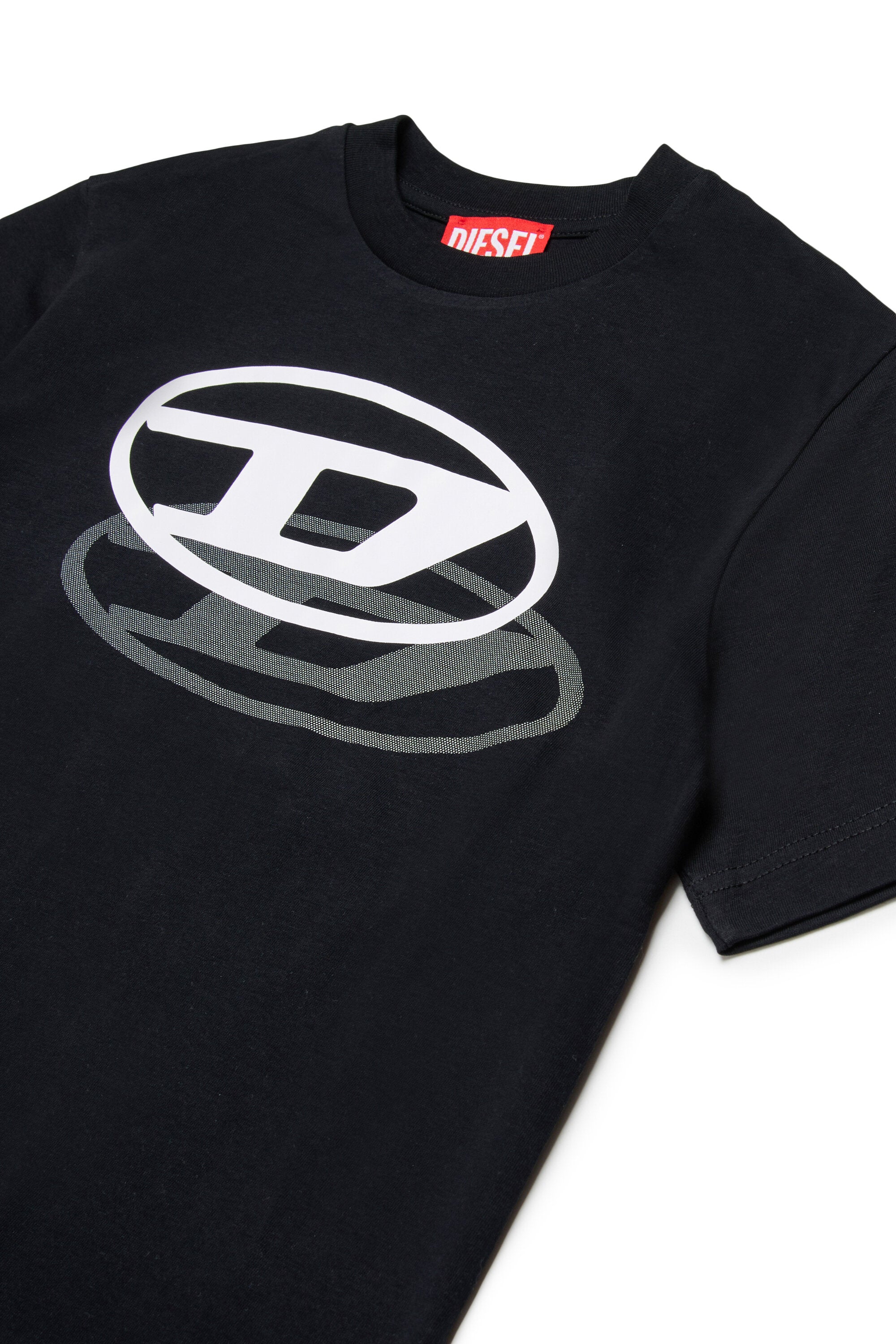 T-Shirt mit aufgedrucktem Oval D Logo