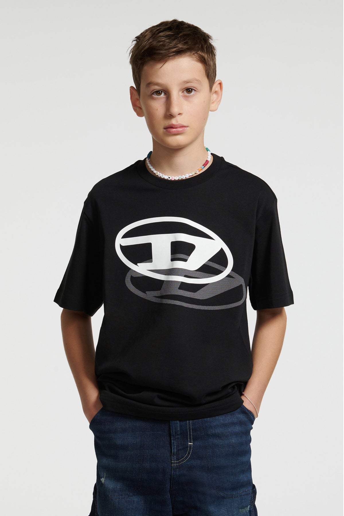 Camiseta con logo Oval D estampado