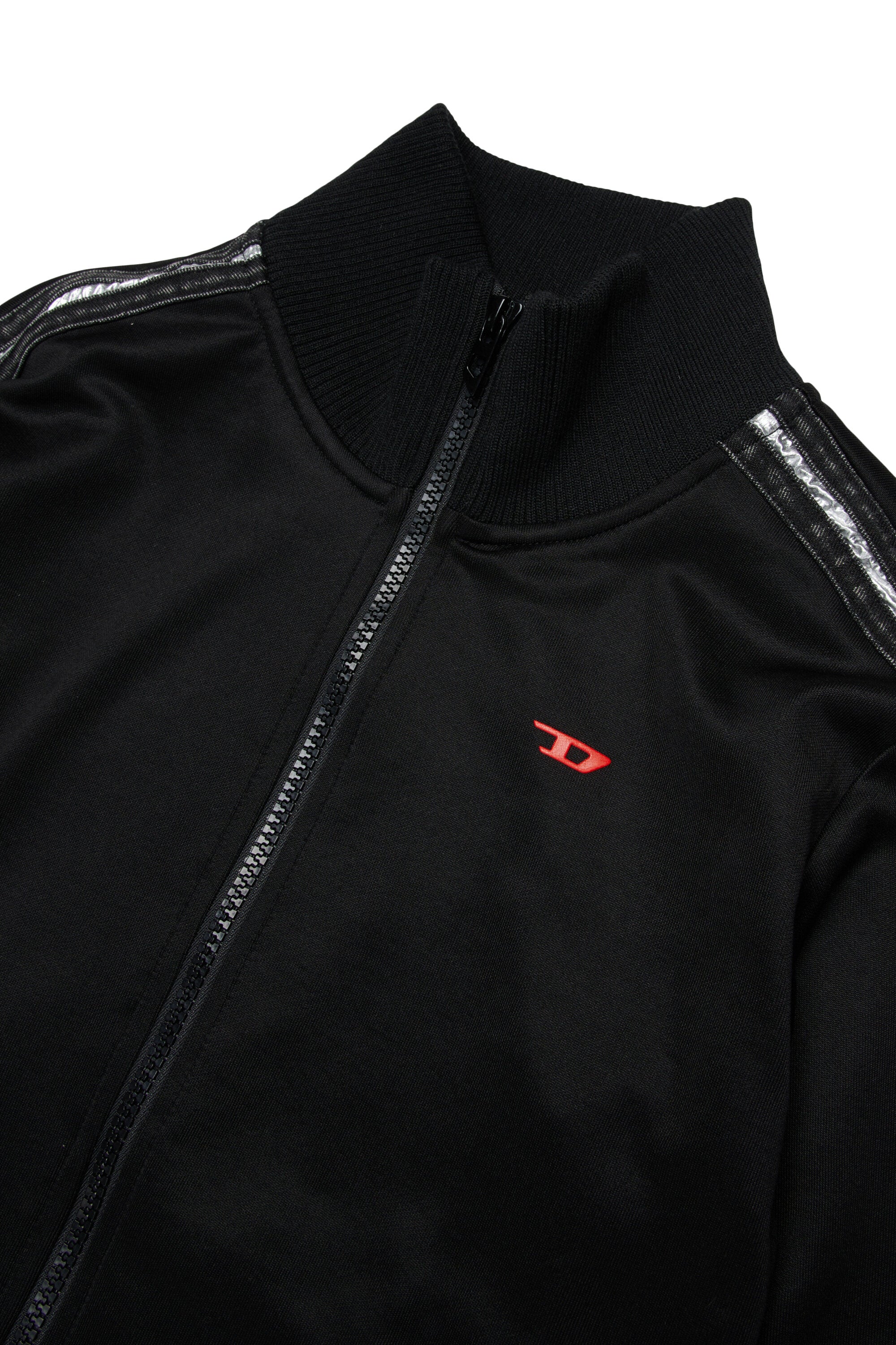 Sweatshirt mit durchgehendem Reißverschluss und Logo