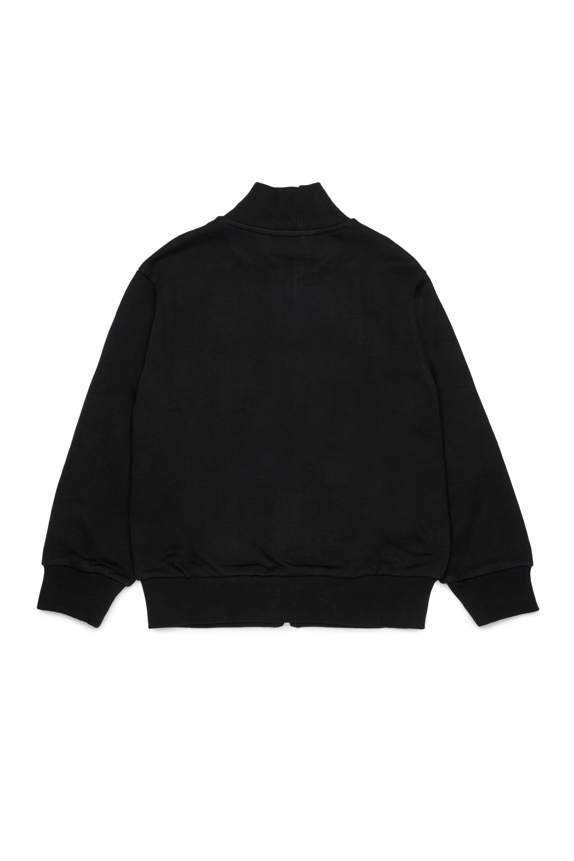 Sweatshirt mit durchgehendem Reißverschluss und Logo