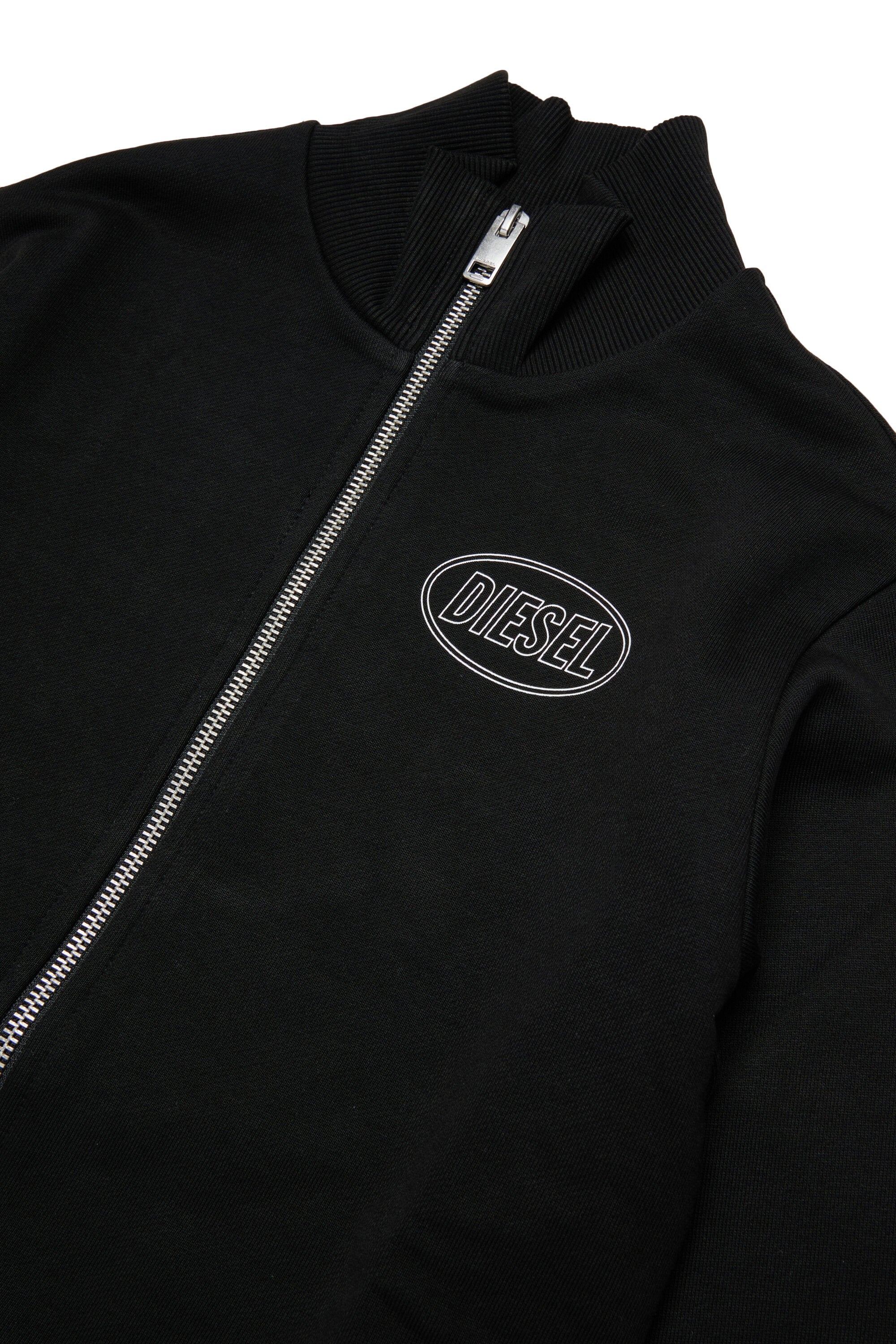 Felpa full zip con logo