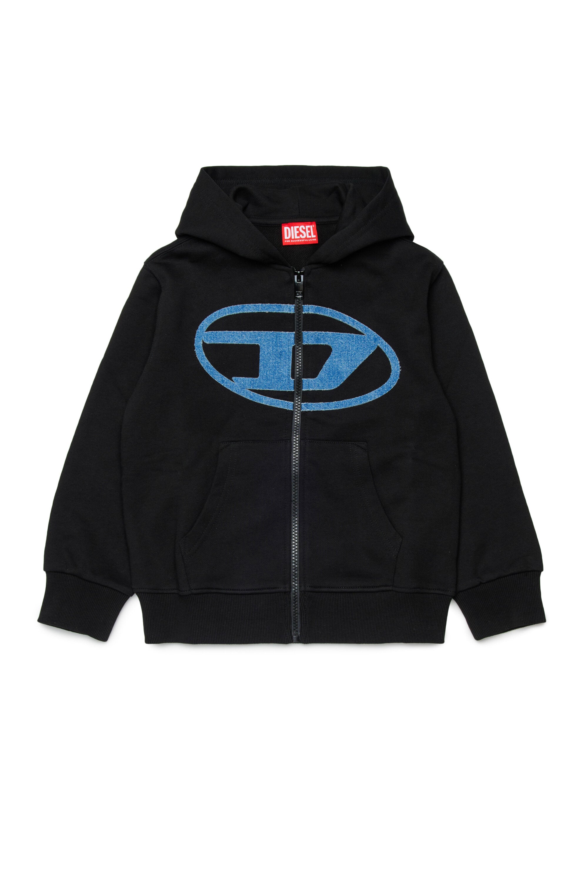 Felpa con cappuccio con maxi logo