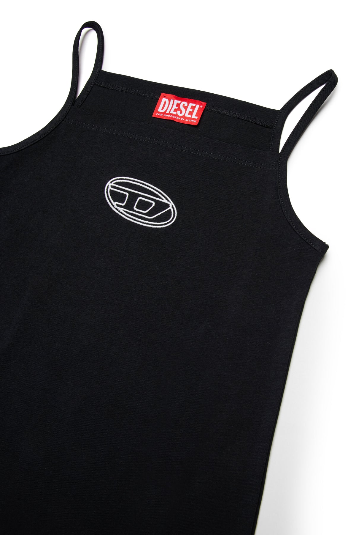 Robe courte avec logo Oval D