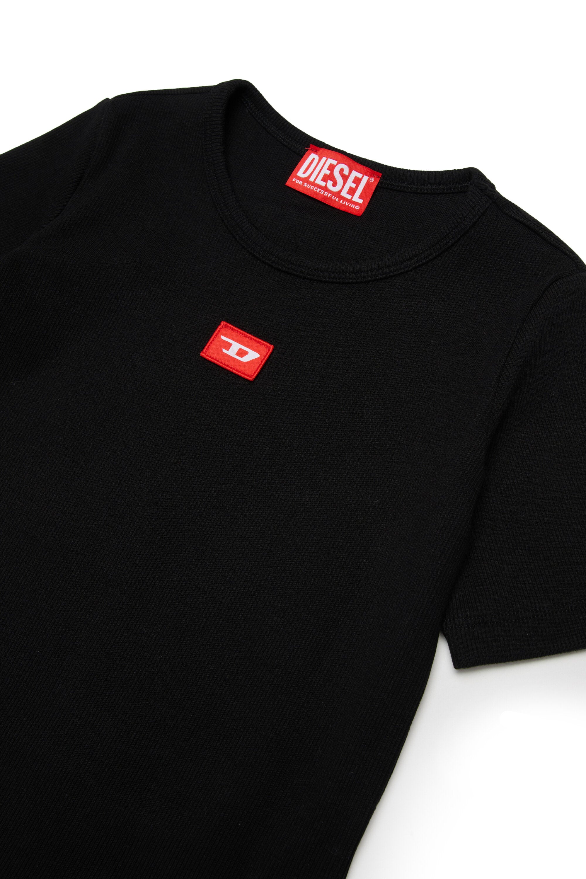 Langes Kleid mit D-Patch-Logo