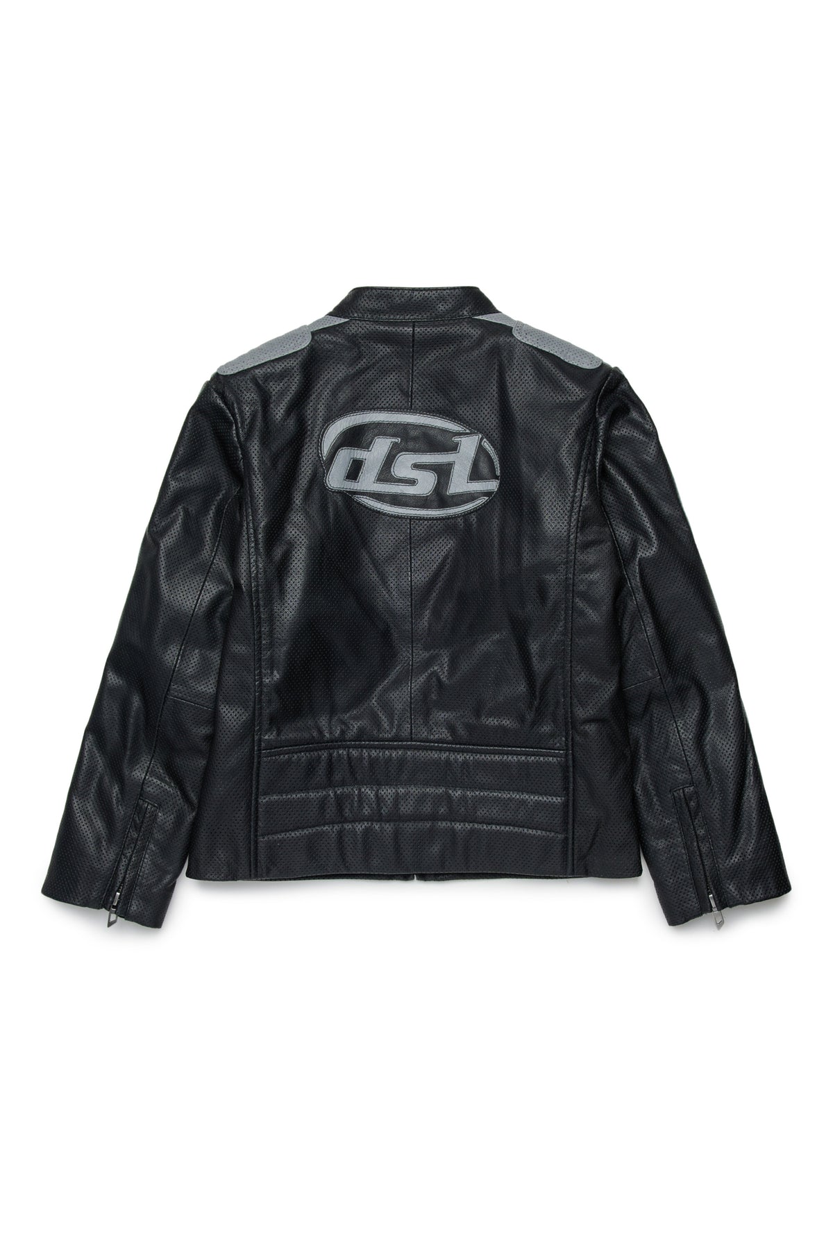 Veste biker avec logo imprimé