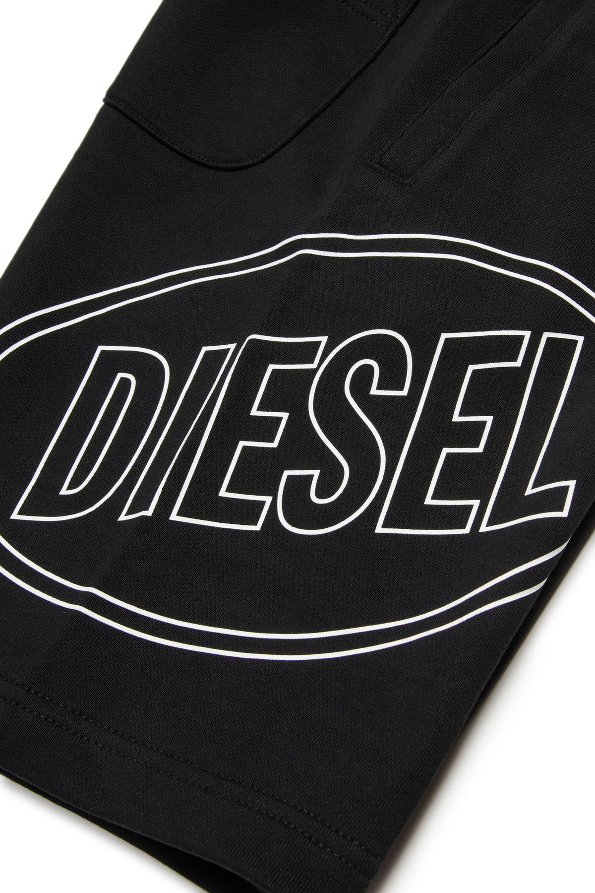 Fleece shorts with logo