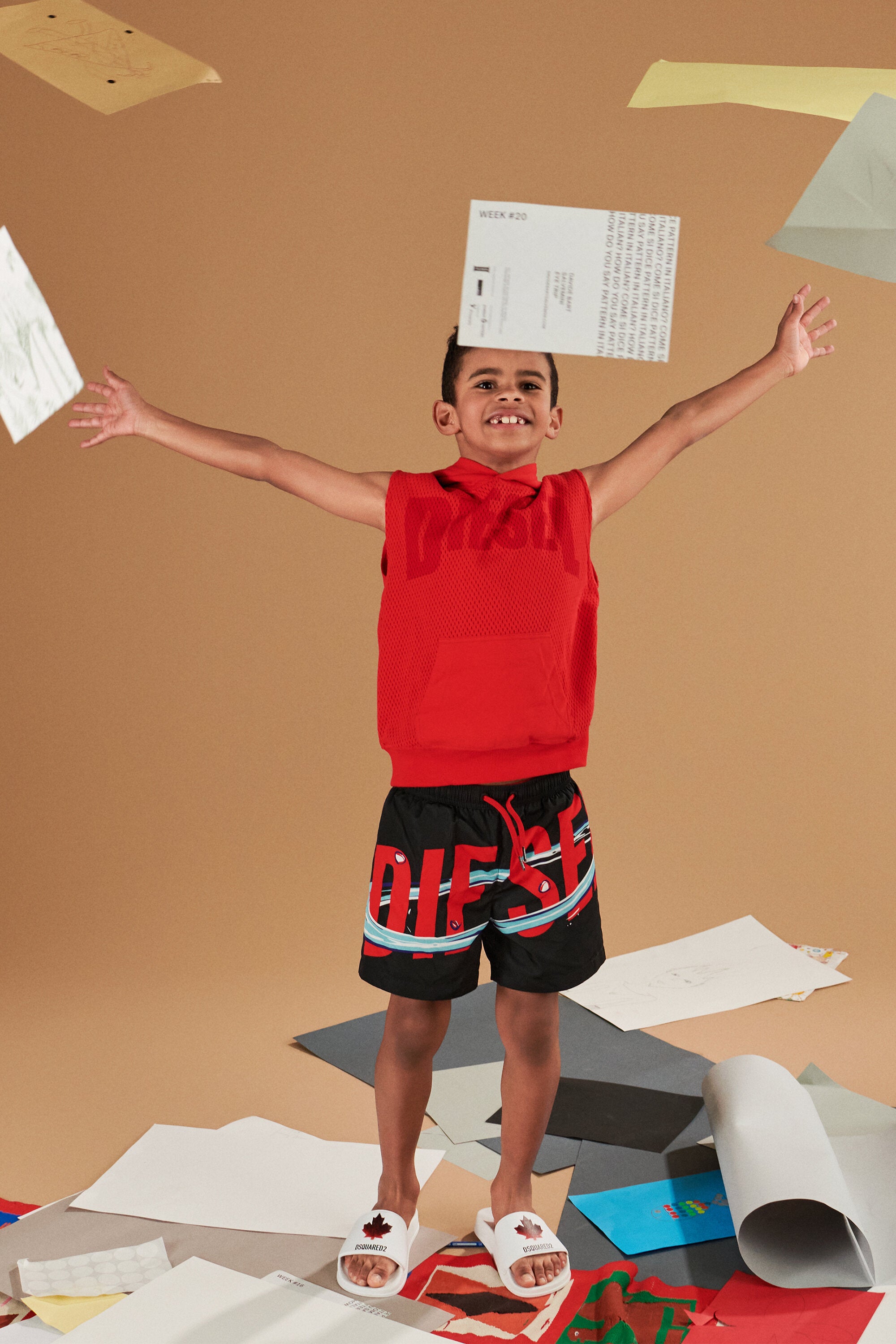 Boxer de bain avec logo