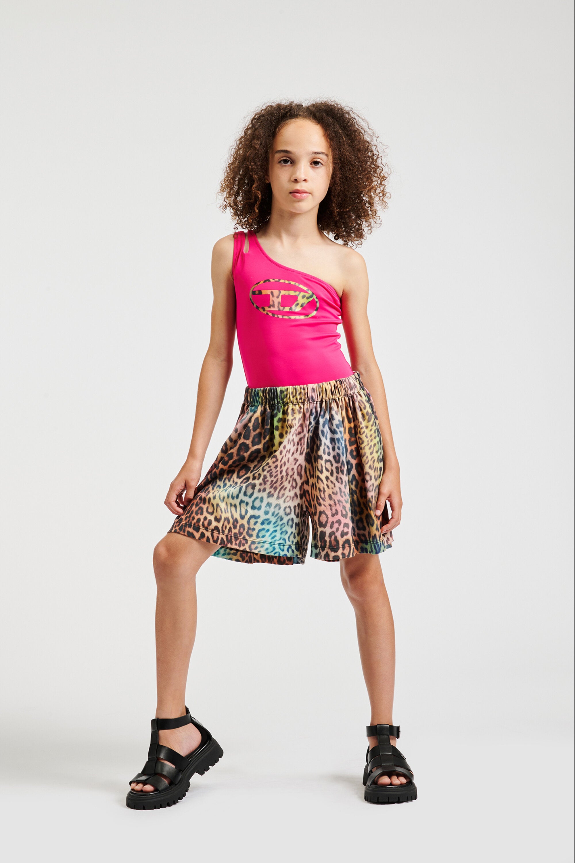 Shorts in felpa con logo