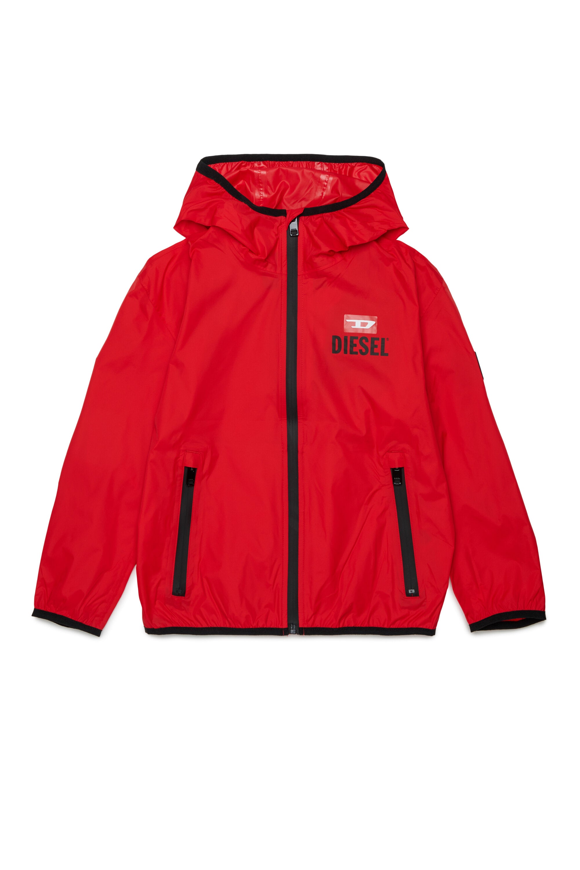 Windjacke mit aufgedrucktem Logo