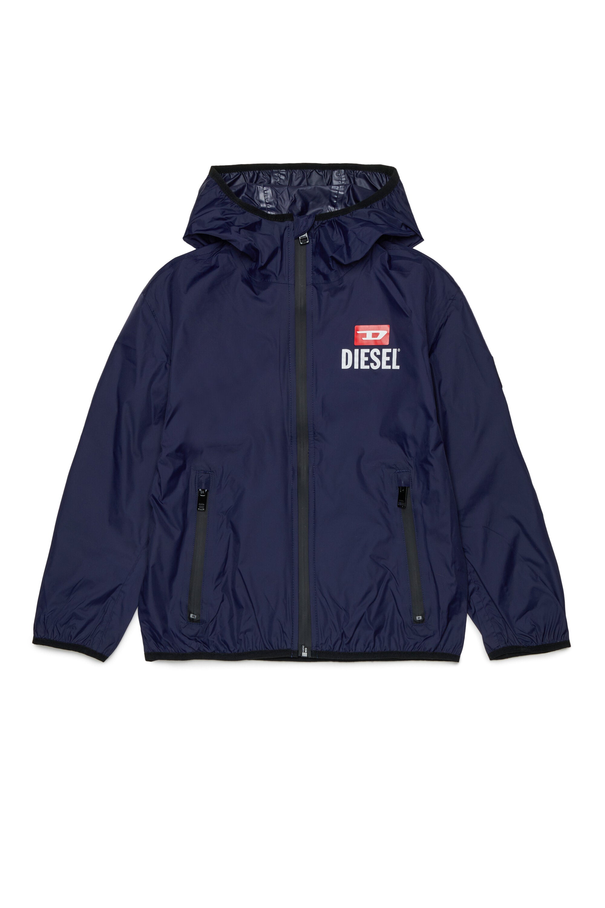 Windjacke mit aufgedrucktem Logo