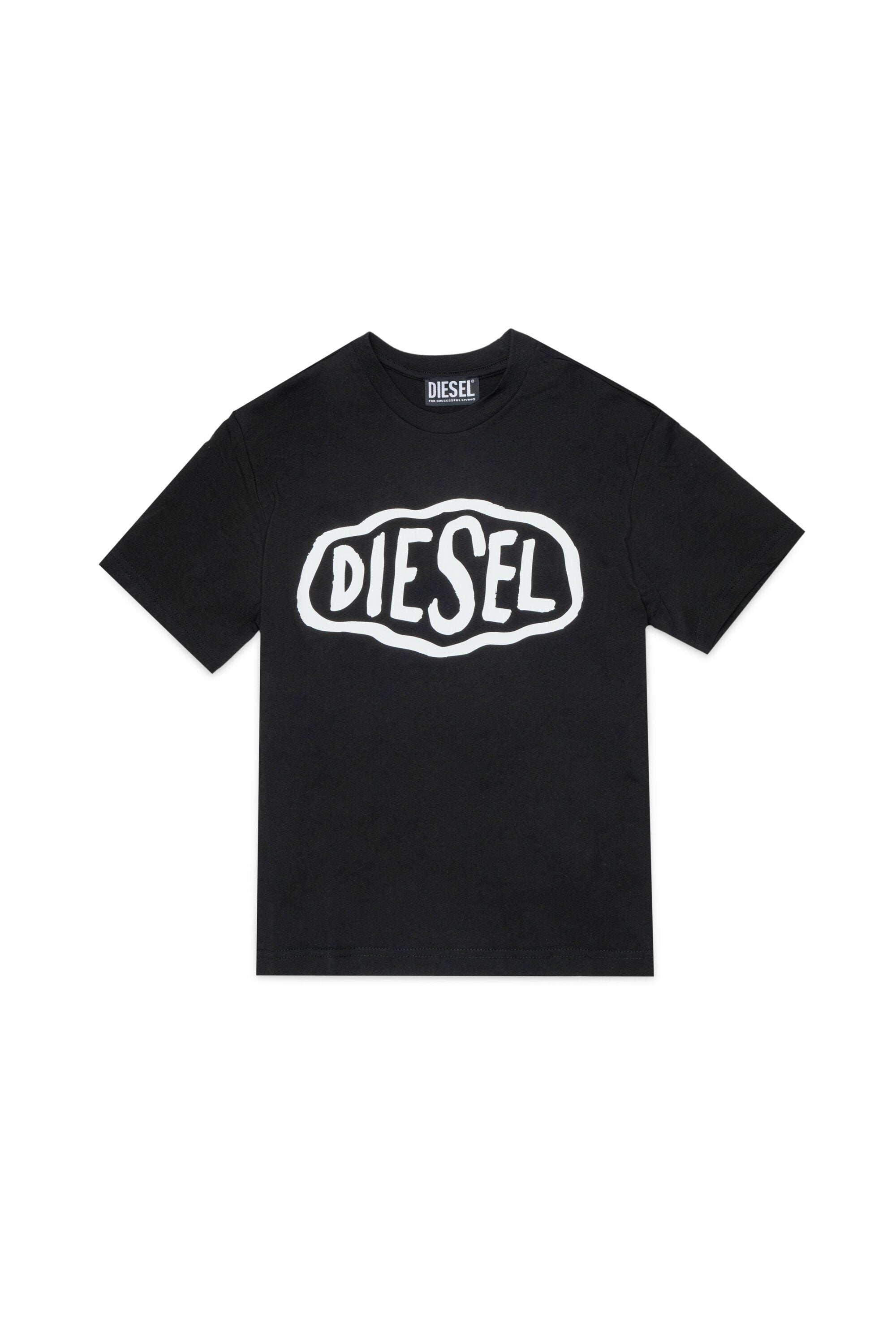 Rundhals-T-Shirt mit Logo