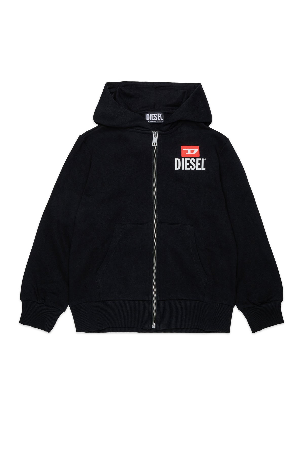 Sweatshirt mit komplettem Reißverschluss und Logo