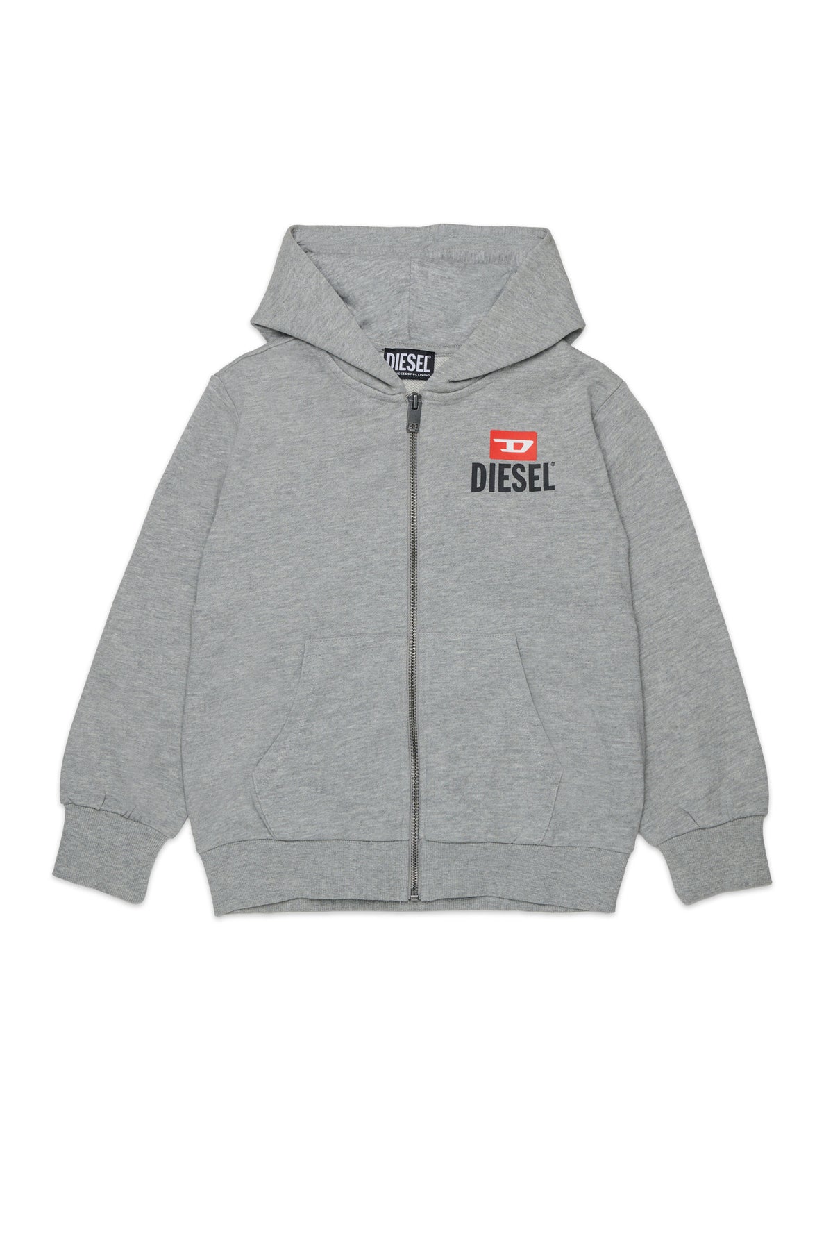Sweatshirt mit komplettem Reißverschluss und Logo