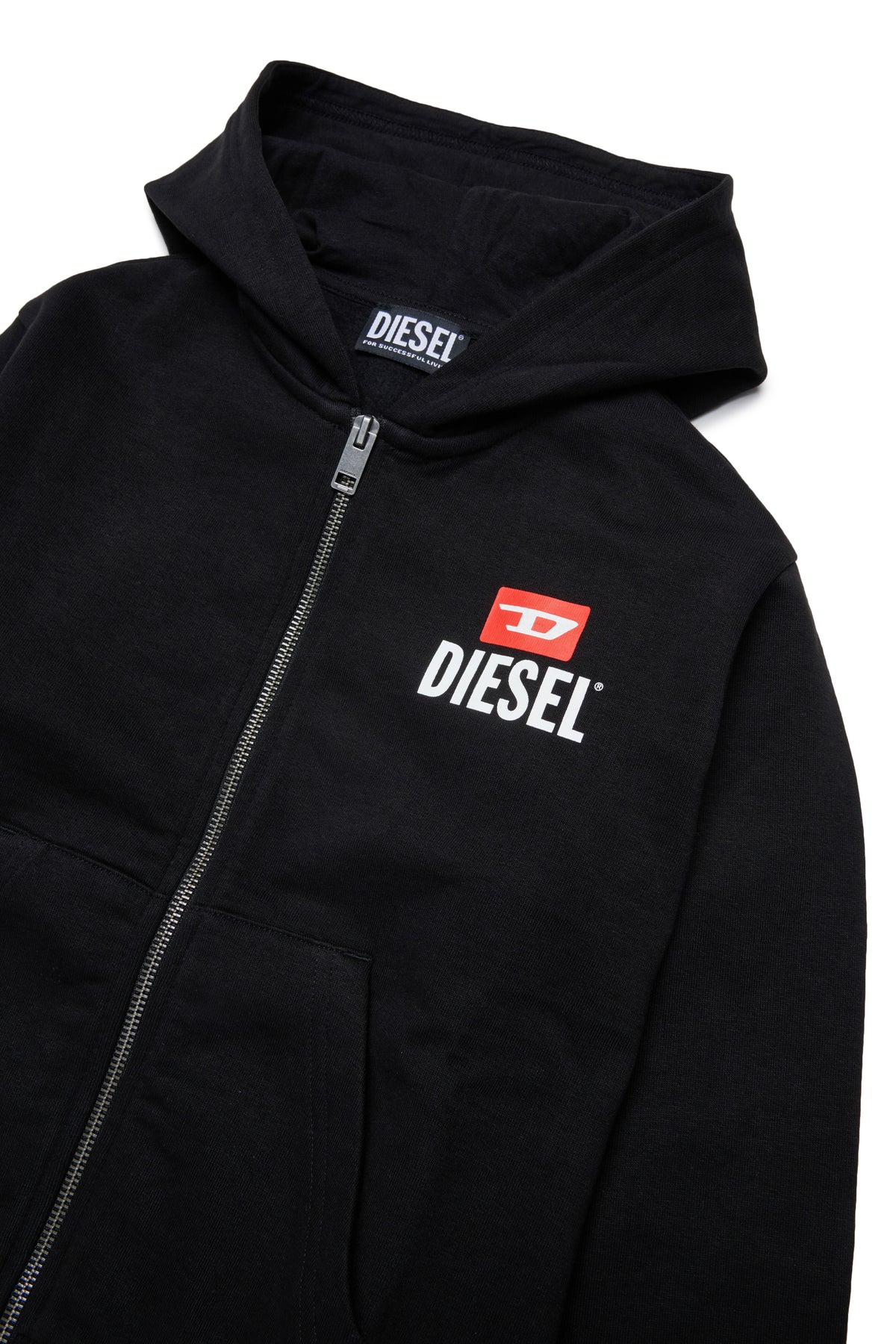 Zip sweatshirt with logo