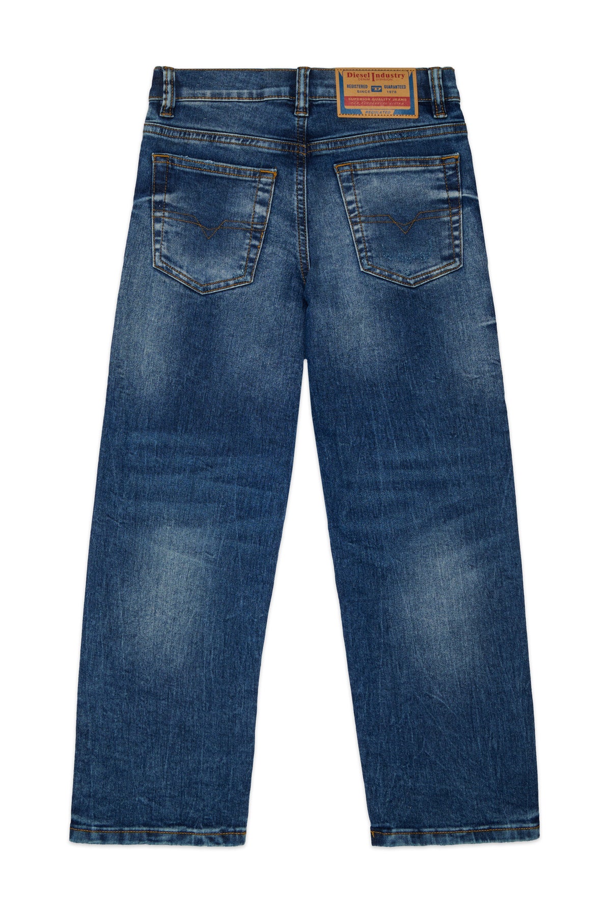 Jeans relaxed fit azul medio