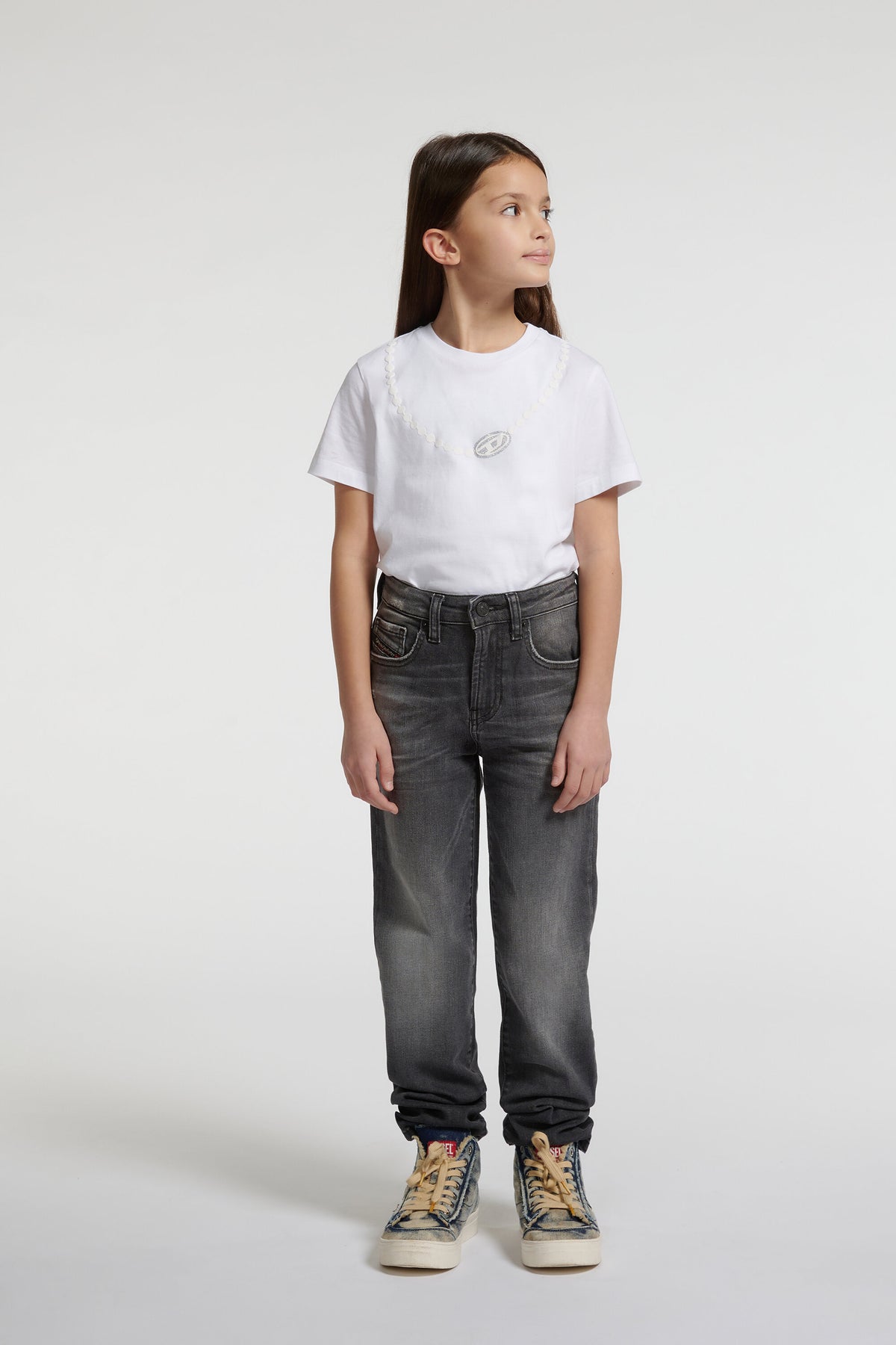 Jeans Regular-Passform in grauer Waschung - D-Ilia
