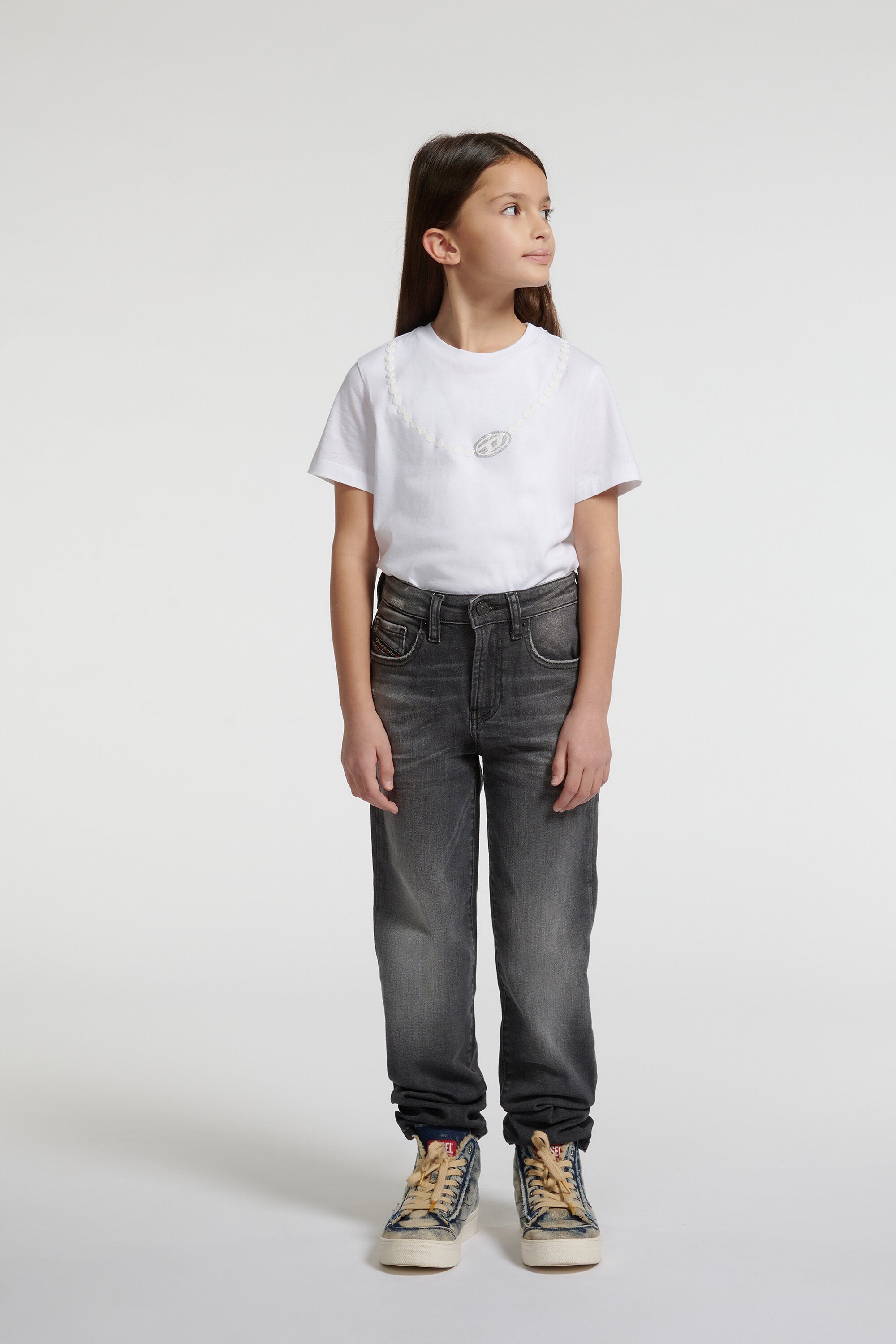 Jeans regular fit lavaggio grigio - D-Ilia