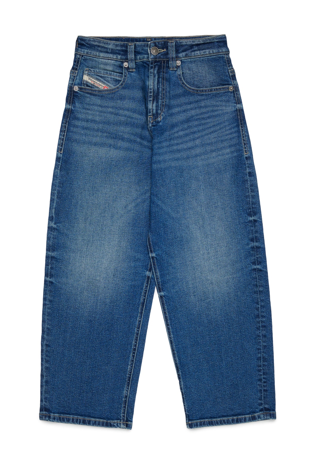Jean coupe relaxed bleu moyen - D-Devon